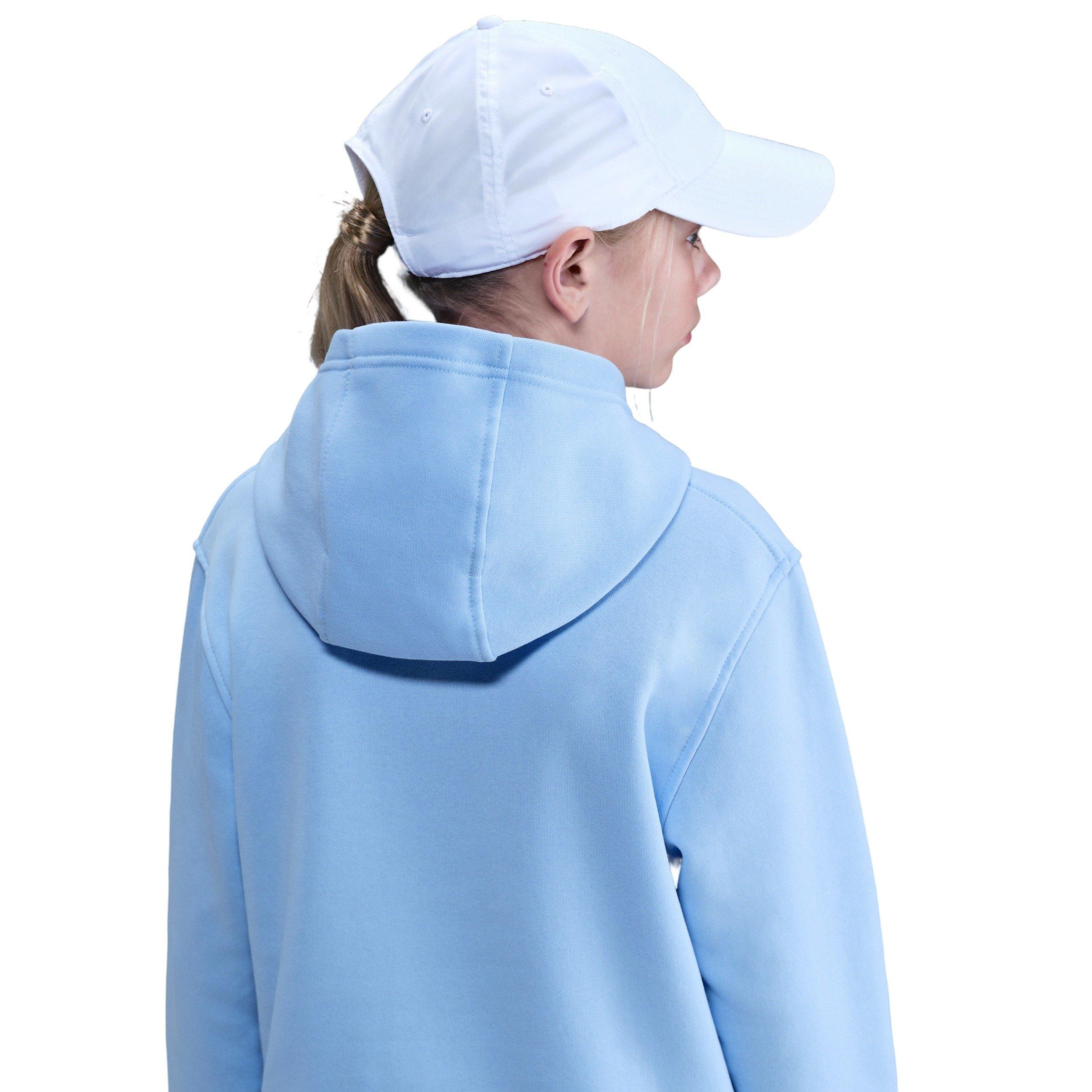 Nike Sportswear Club Fleece Big Kids' Blue/Red Pullover Hoodie