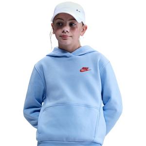 Nike Big Kids' Sportswear Club Fleece Pullover Hoodie - Blue/Red