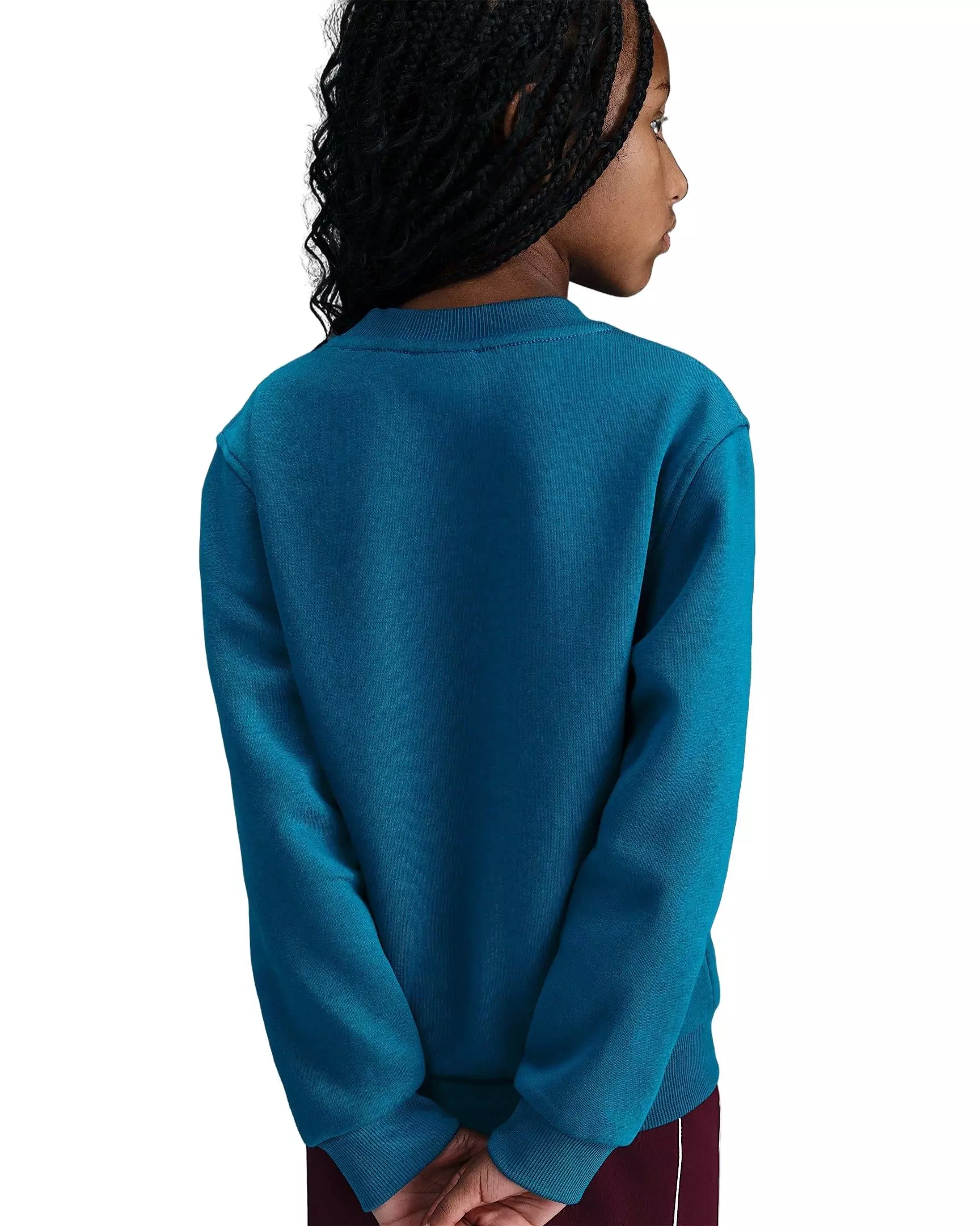 Nike Big Kids' Sportswear Club Fleece Sweatshirt - Blue - BLUE