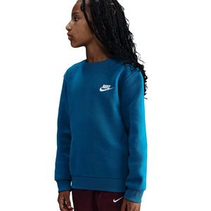 Nike Big Kids' Sportswear Club Fleece Sweatshirt - Blue