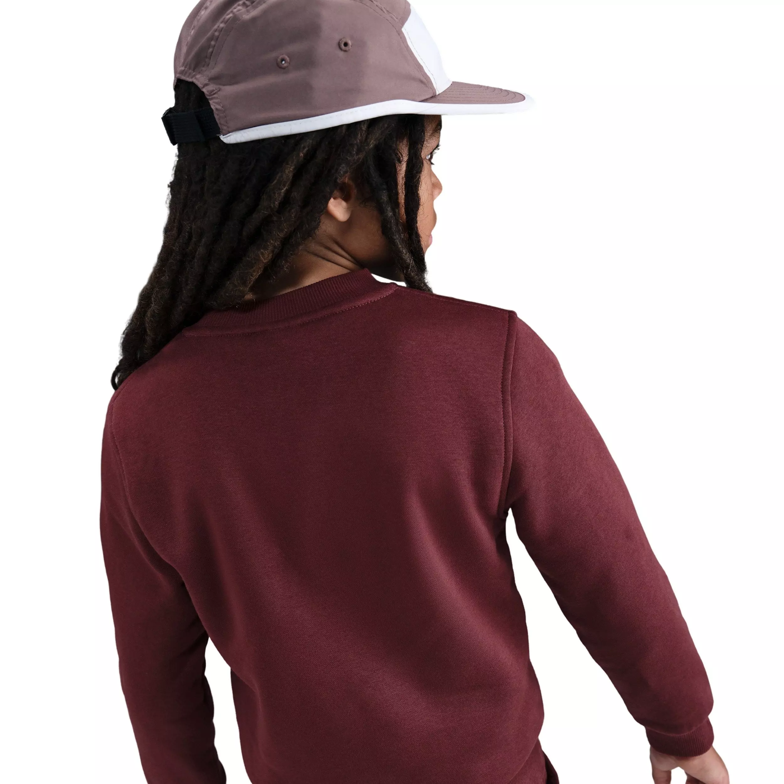 Nike Big Kids' Sportswear Club Fleece Sweatshirt - Red - RED