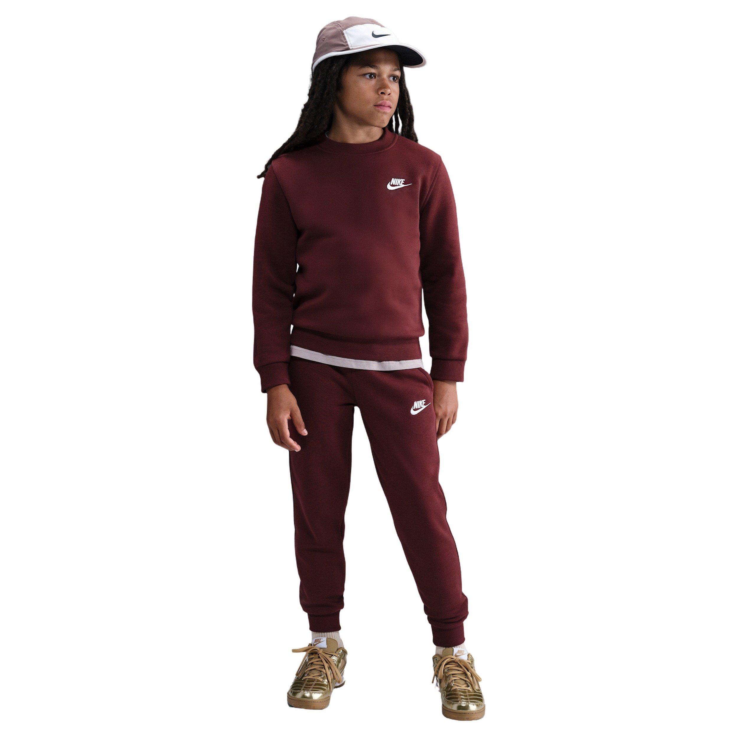 Nike Sportswear Club Fleece Big Kids' Red Sweatshirt