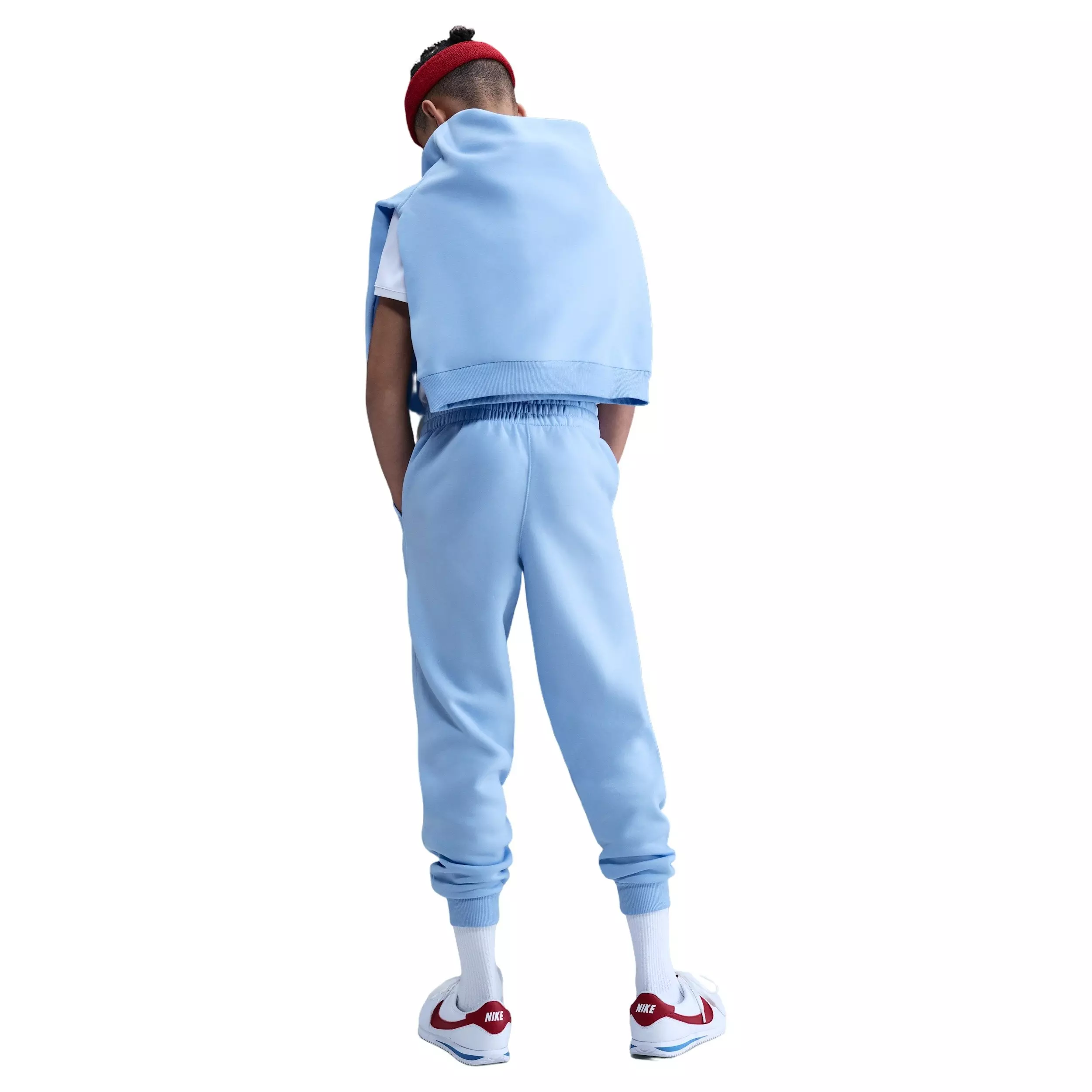 Nike Big Kids' Sportswear Club Fleece Joggers - Blue/Red - BLUE/RED