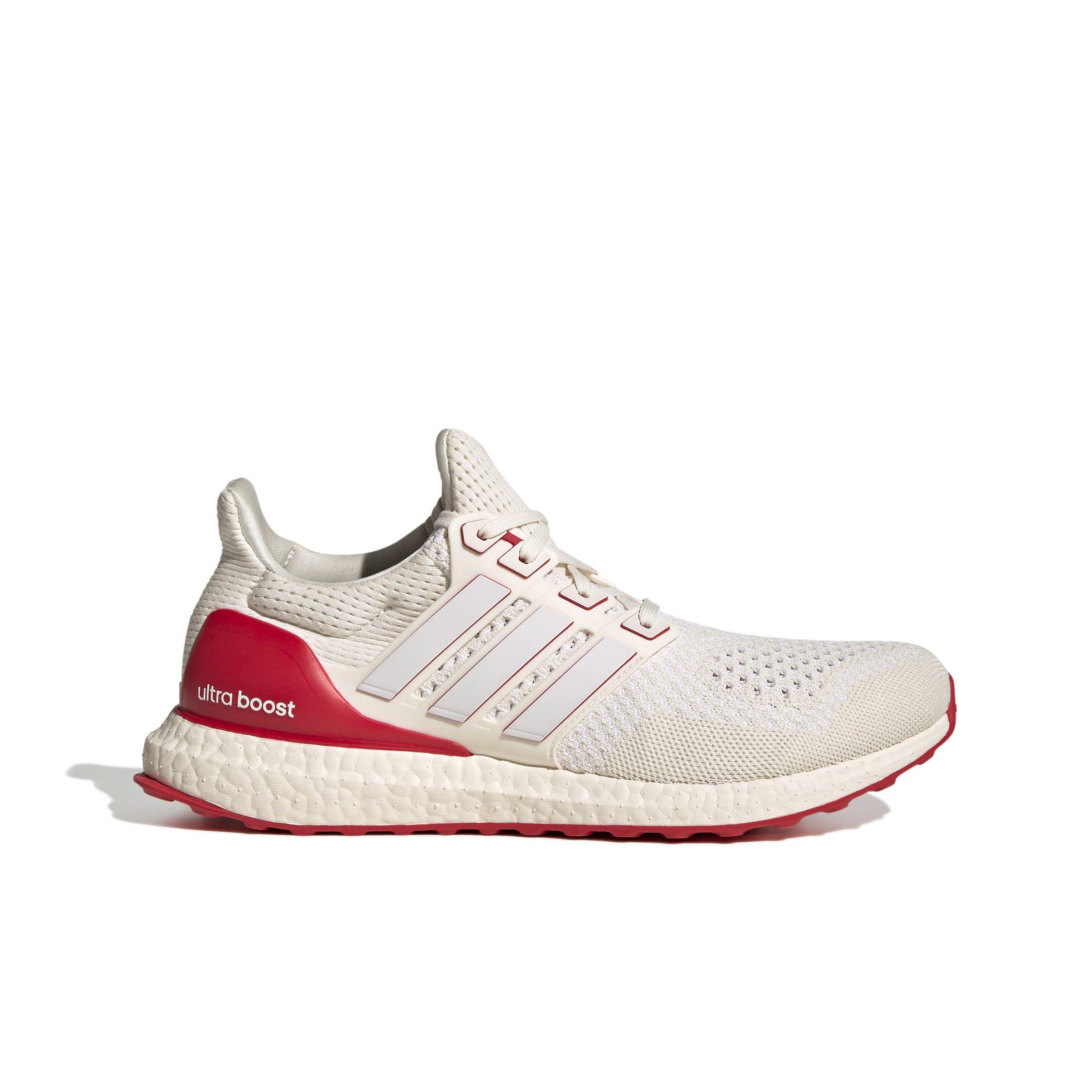 adidas Ultraboost 1.0 "Chalk White/Ftwr White/Better Scarlet" Men's Shoe - WHITE/WHITE/SCARLET Thumbnail View 1