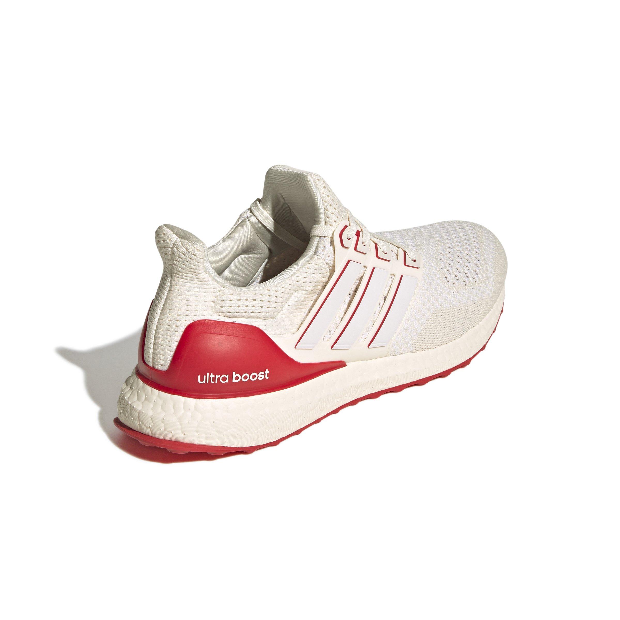 adidas Ultraboost 1.0 "Chalk White/Ftwr White/Better Scarlet" Men's Shoe - WHITE/WHITE/SCARLET Thumbnail View 4