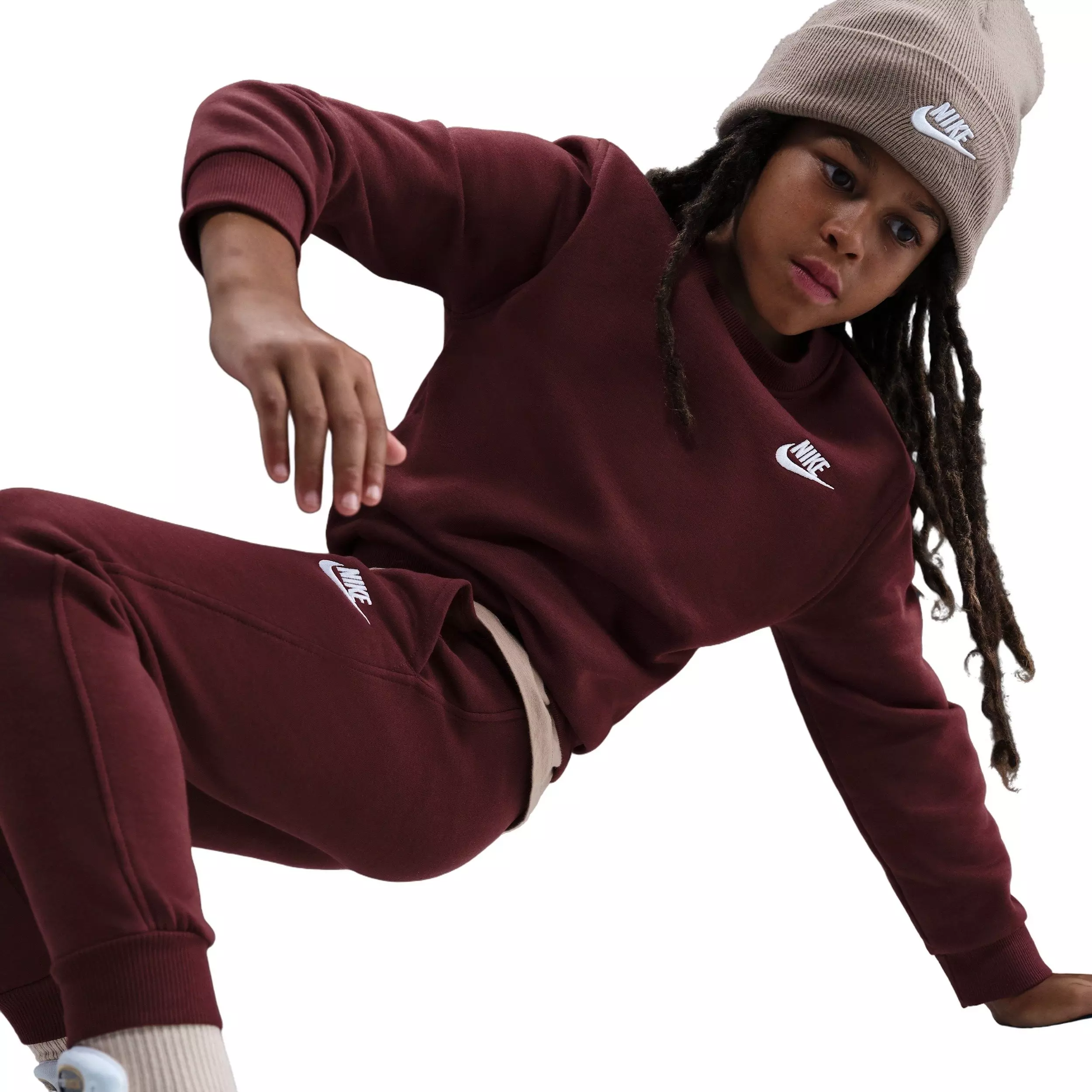 Nike Big Kids' Sportswear Club Fleece Joggers - Red - RED