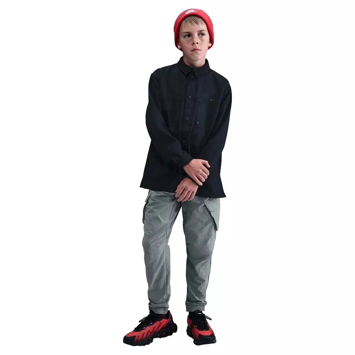 Nike Big Kids' Sportswear City Utility Cargo Pants - Grey - GREY