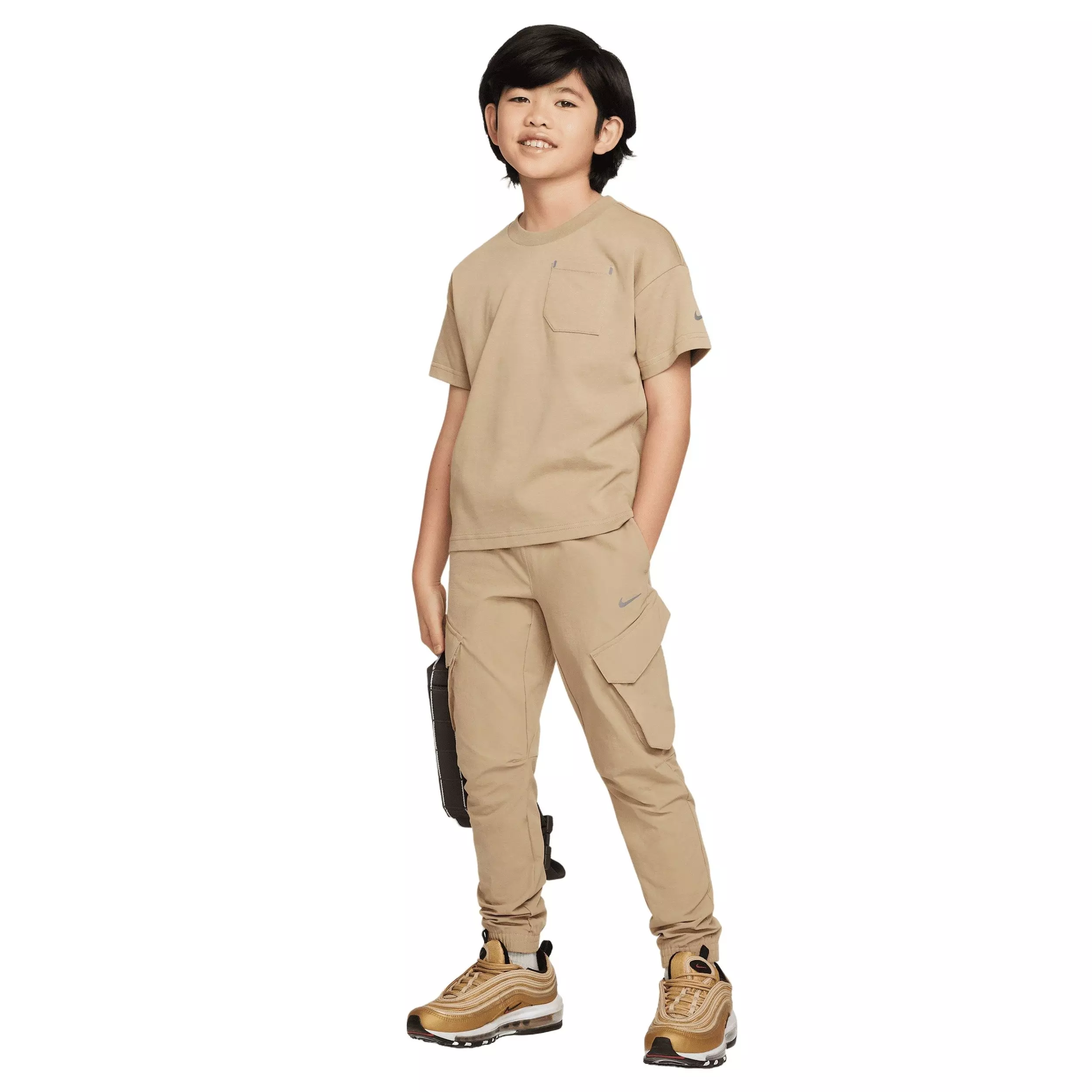 Nike Big Kids' Sportswear City Utility Cargo Pants - Brown - BROWN