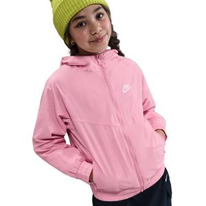 Nike Big Kids' Sportswear Windrunner Hooded Repel Jacket - Pink