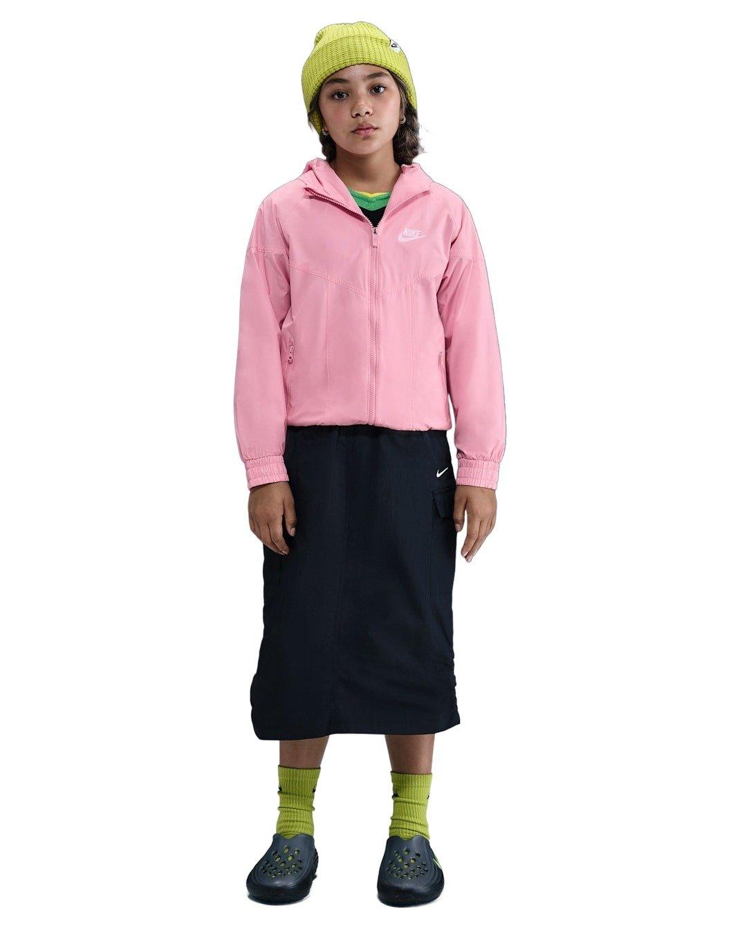 Nike Sportswear Windrunner Hooded Big Kids' Pink Repel Jacket