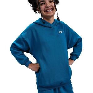 Nike Big Kids' Sportswear Club Fleece Oversized Pullover Hoodie - Blue