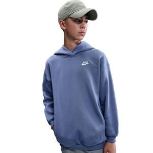 Nike Big Kids' Sportswear Club Fleece Oversized Pullover Hoodie - Light Blue