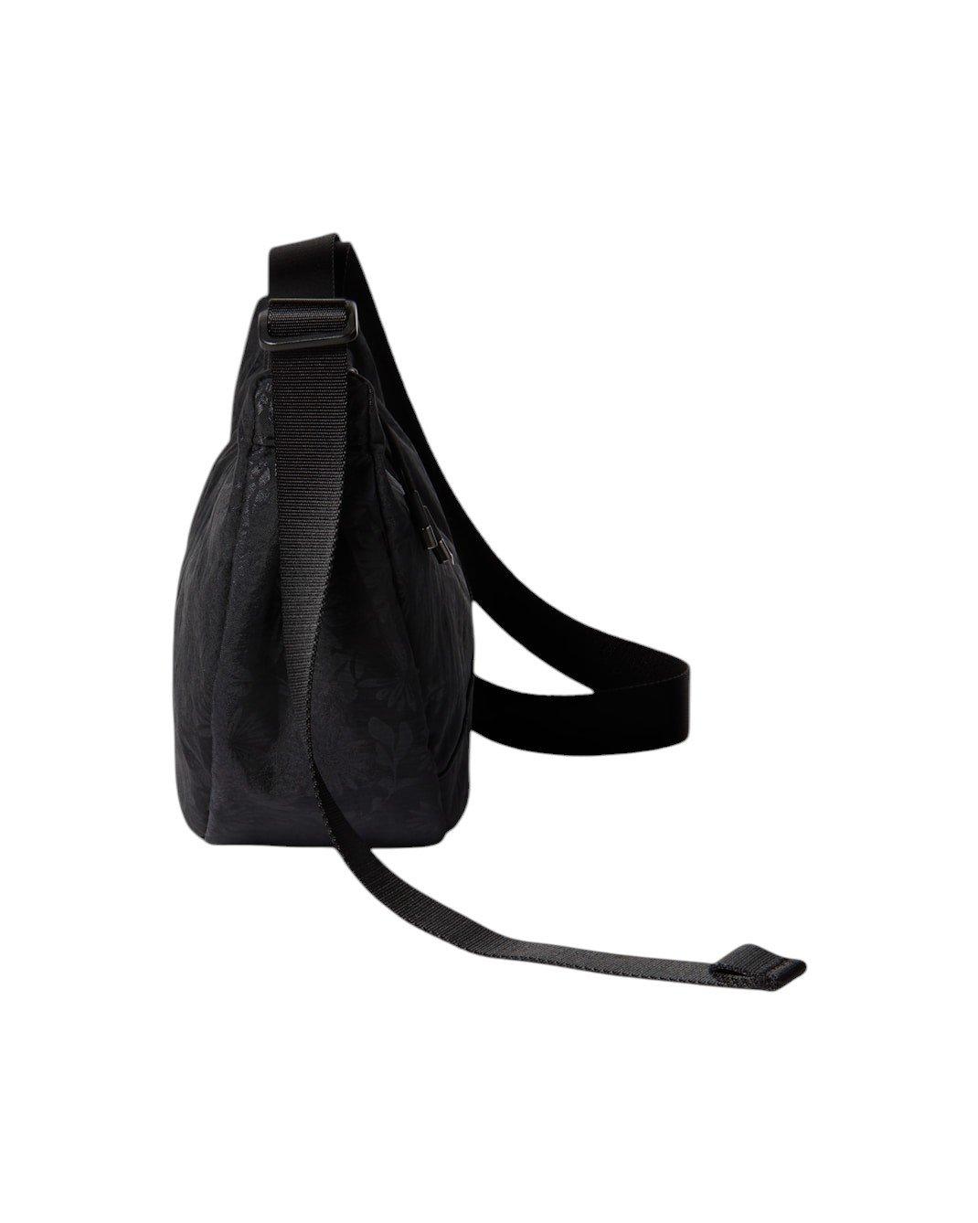 Nike Aura Floral Crescent Crossbody Bag - Black - BLACK