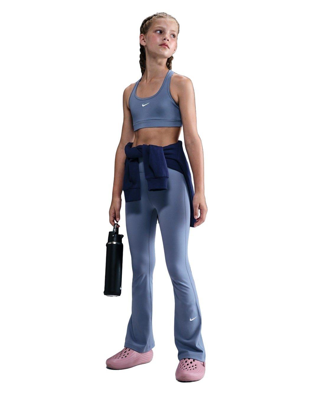 Nike One Dri-FIT Big Girls' Indigo Flared Leggings