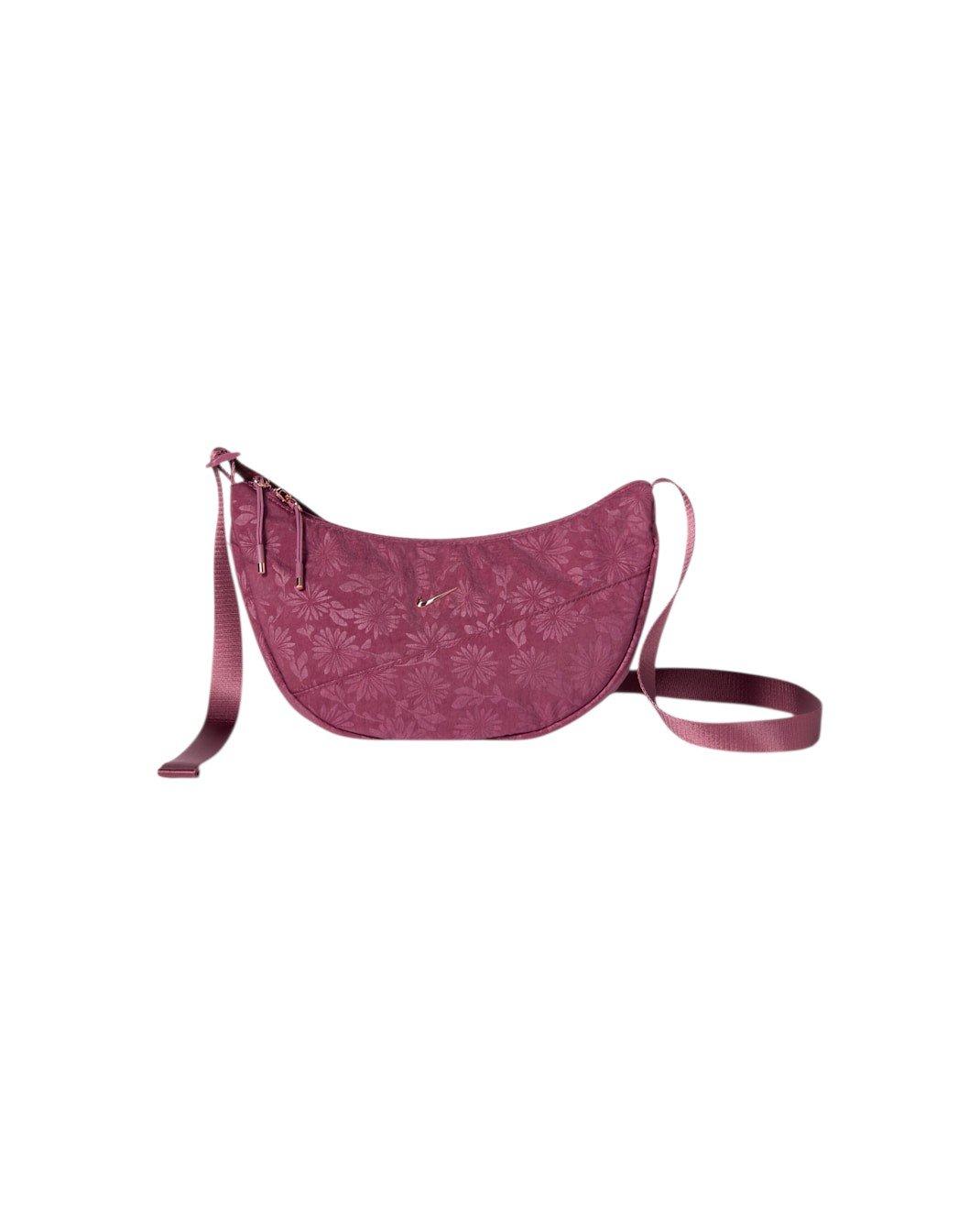 Nike Aura Floral Crescent Crossbody Bag - Pink Smoke - PINK SMOKE