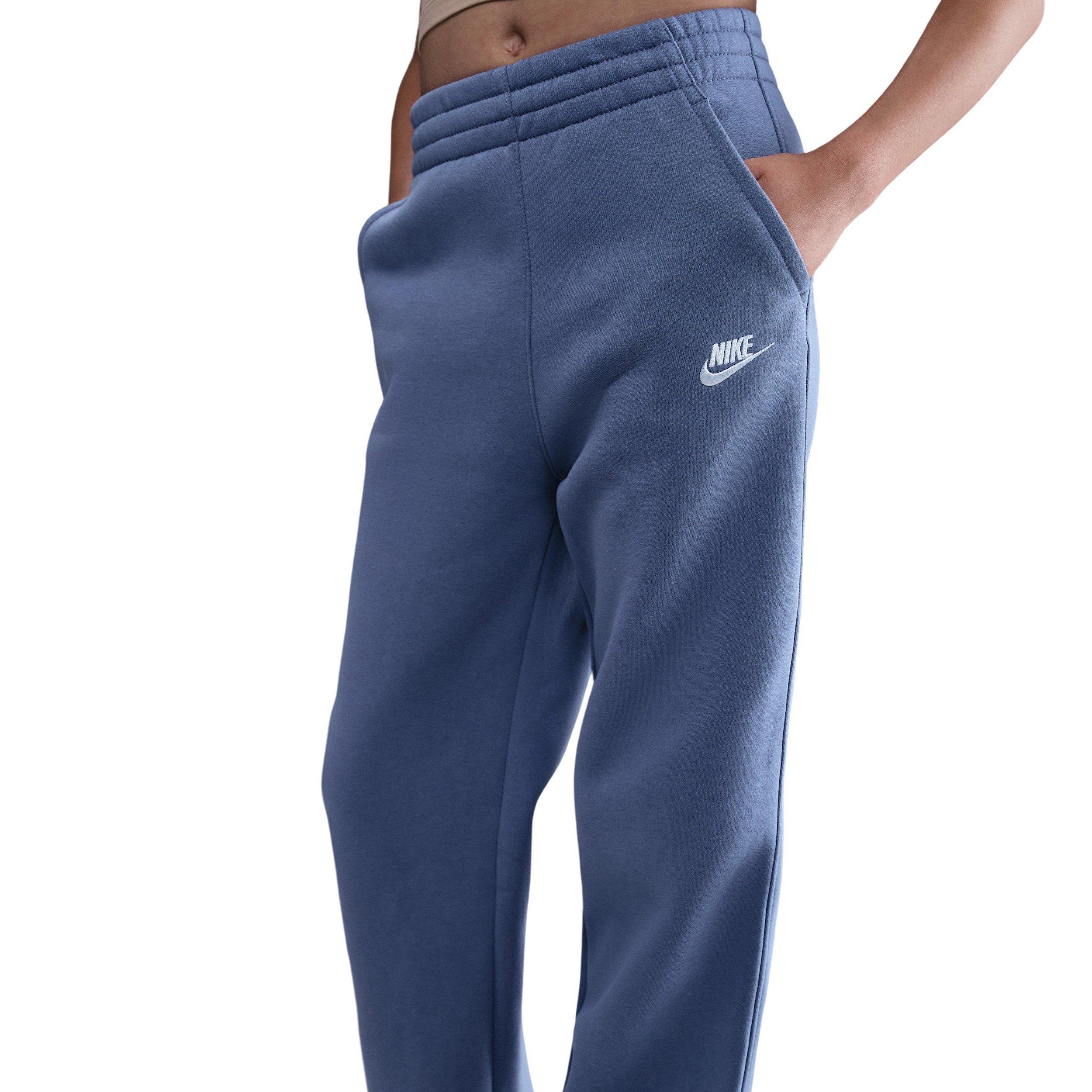 Nike Sportswear Club Fleece Big Girls' Blue Wide-Leg Pants