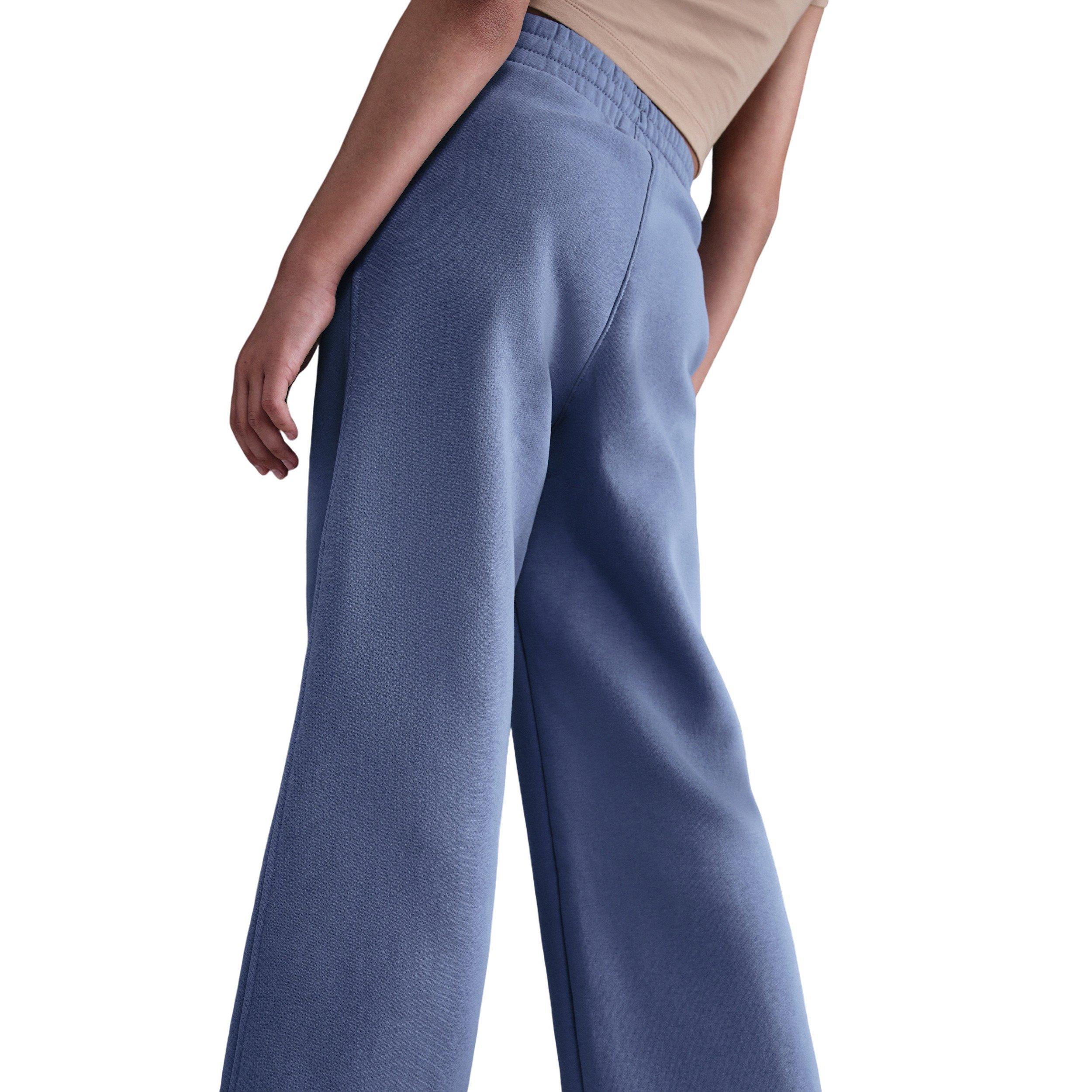Nike Sportswear Club Fleece Big Girls' Blue Wide-Leg Pants
