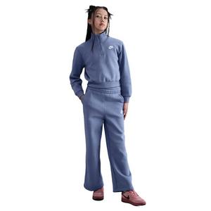 Nike Big Girls' Sportswear Club Fleece Wide-Leg Pants - Blue