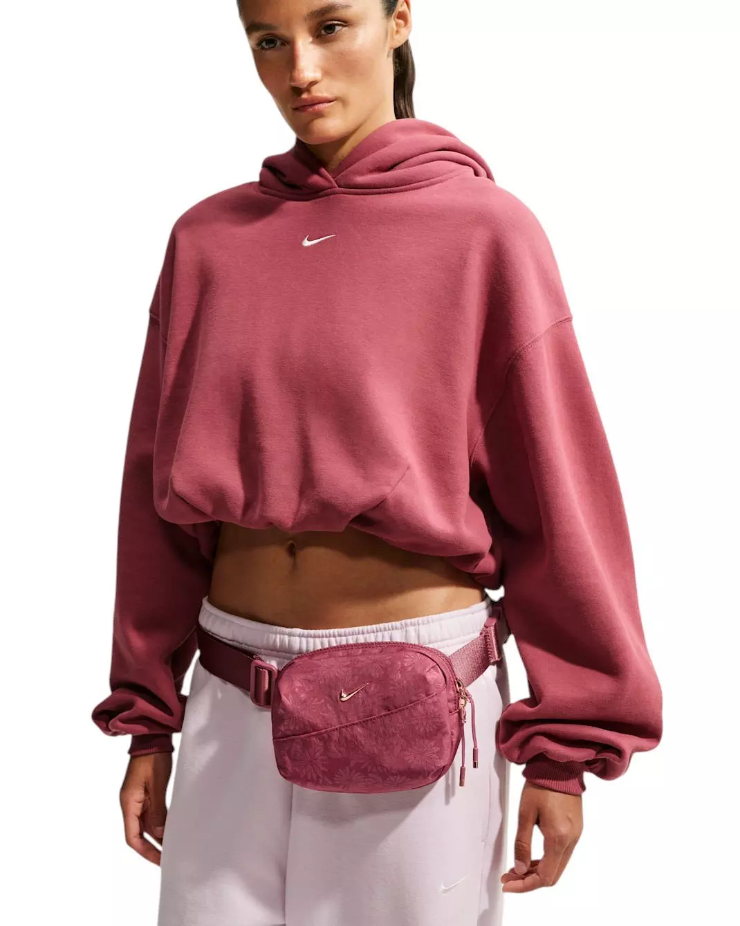 Nike Aura Flora Waist Pack - Pink Smoke - PINK SMOKE