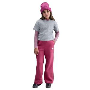 Nike Big Girls' Sportswear Club Fleece Wide-Leg Pants - Purple