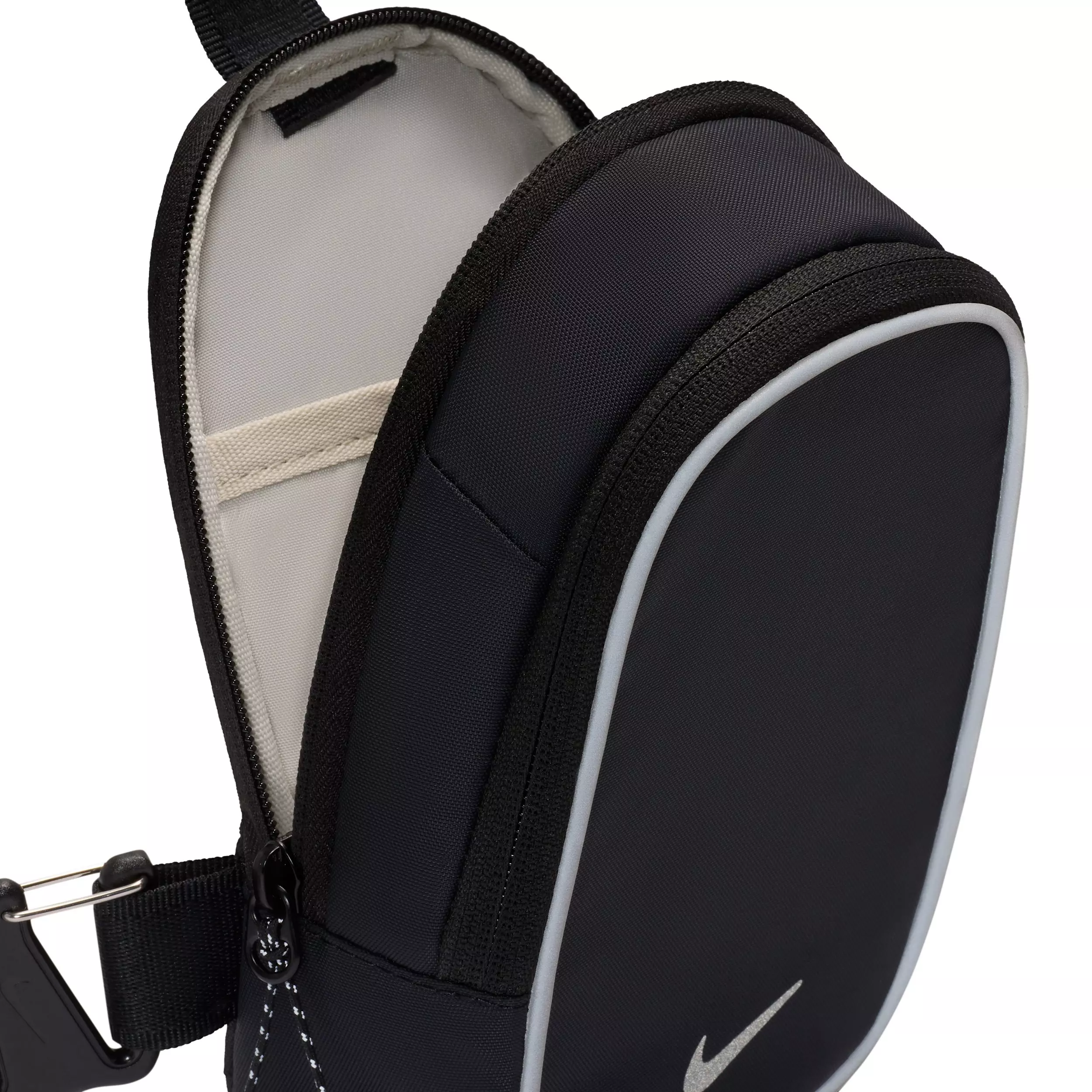 Nike Commute Crossbody Bag- Black/Black/Reflect Silver - BLACK/BLACK/SILVER