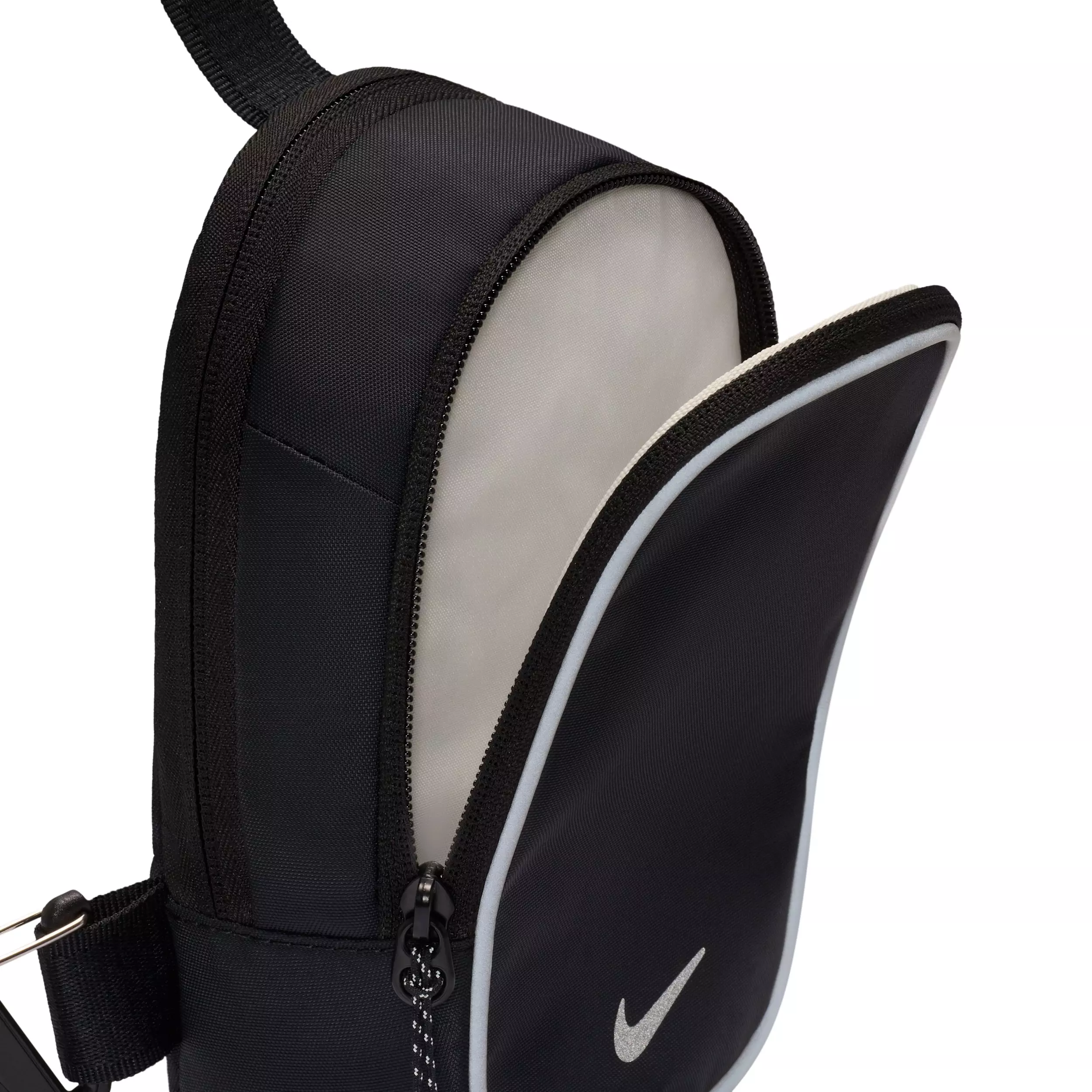 Nike Commute Crossbody Bag- Black/Black/Reflect Silver - BLACK/BLACK/SILVER