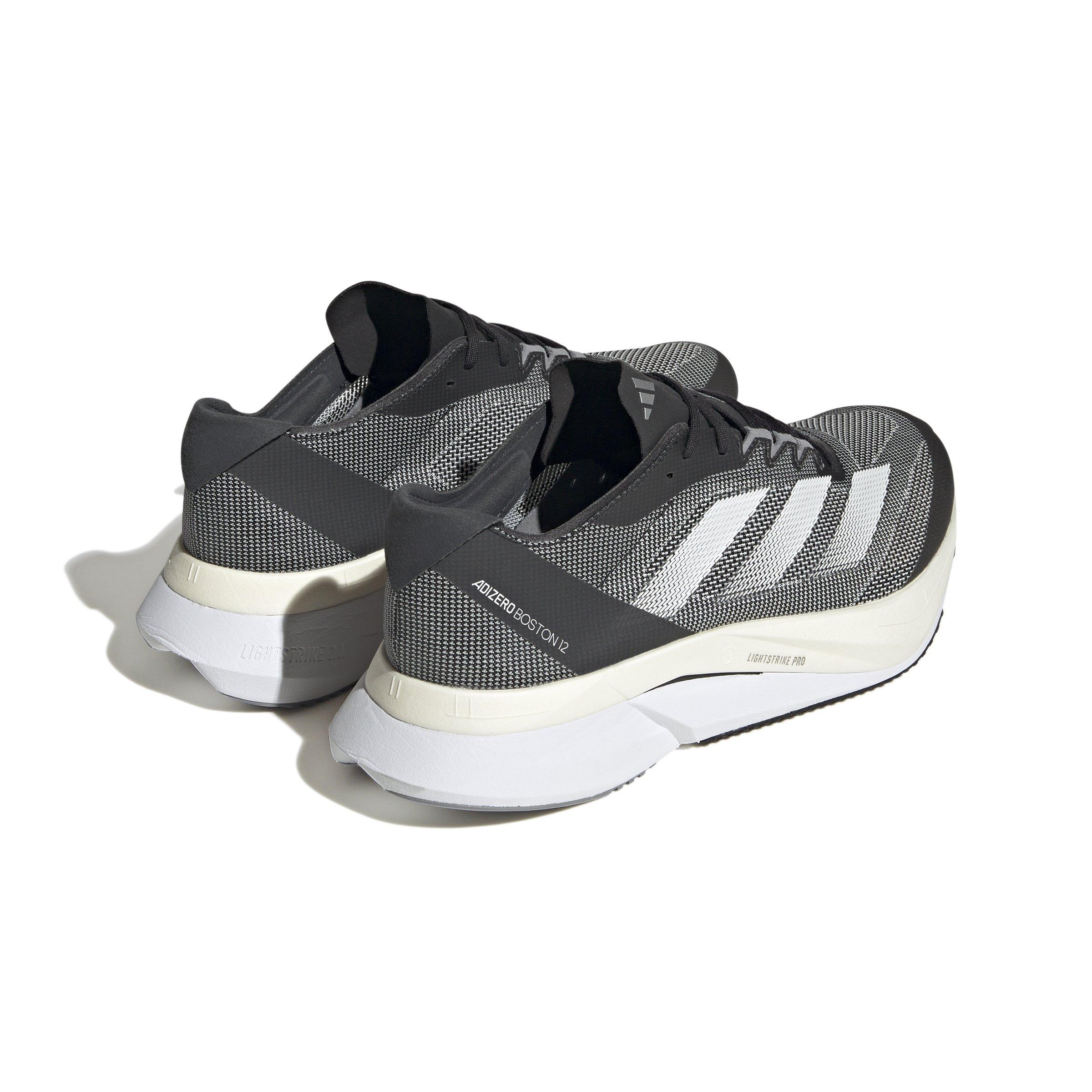 adidas Adizero Boston 12 "Core Black/Ftwr White/Carbon" Men's Running Shoe - BLACK/WHITE/CARBON Thumbnail View 4