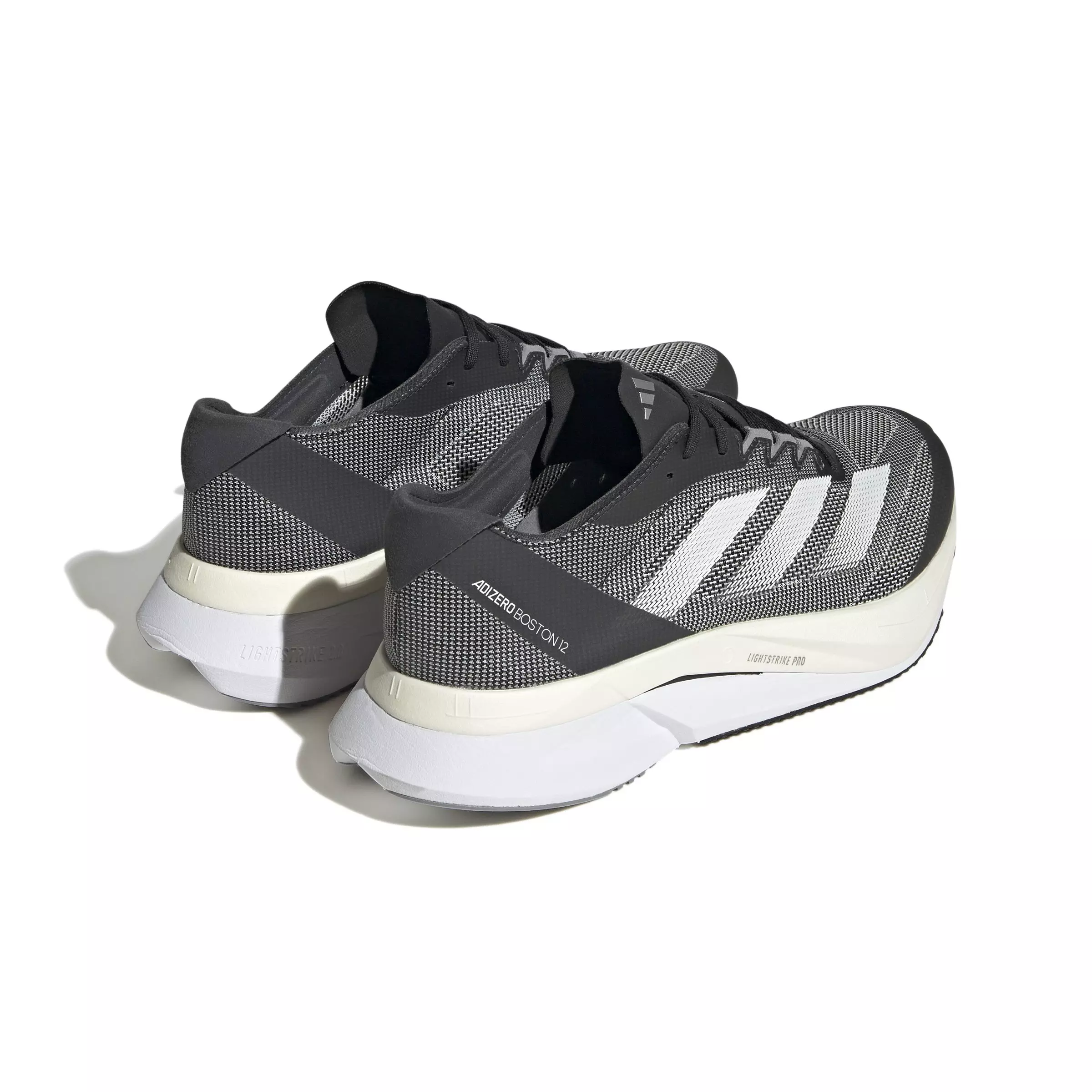 adidas Adizero Boston 12 "Core Black/Ftwr White/Carbon" Men's Running Shoe - BLACK/WHITE/CARBON