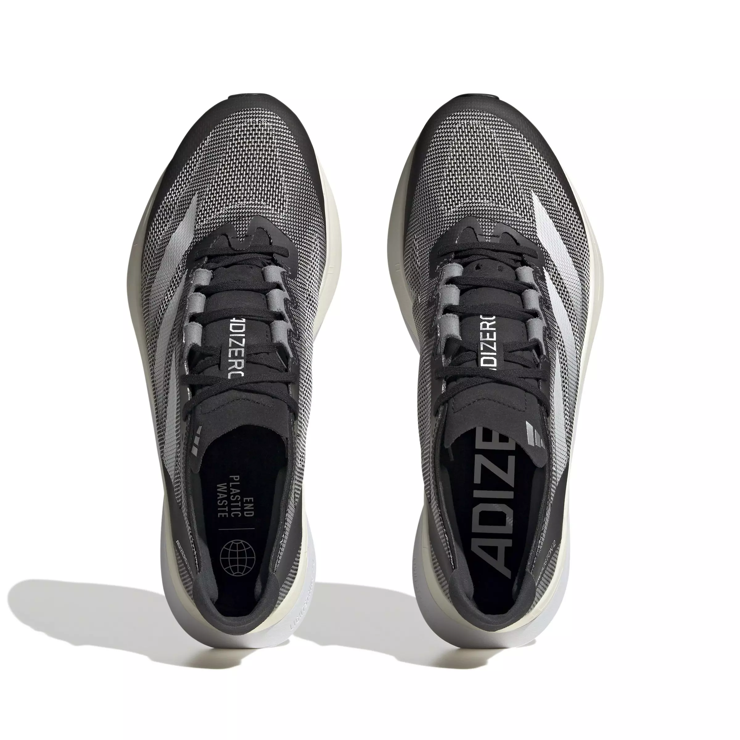 adidas Adizero Boston 12 "Core Black/Ftwr White/Carbon" Men's Running Shoe - BLACK/WHITE/CARBON