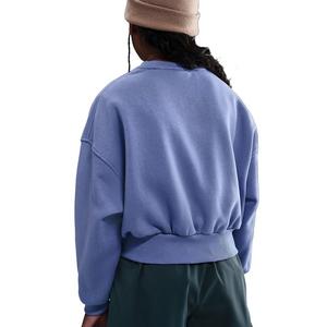 Nike Big Girls' Sportswear Club Fleece Boxy Crewneck Sweatshirt - Blue