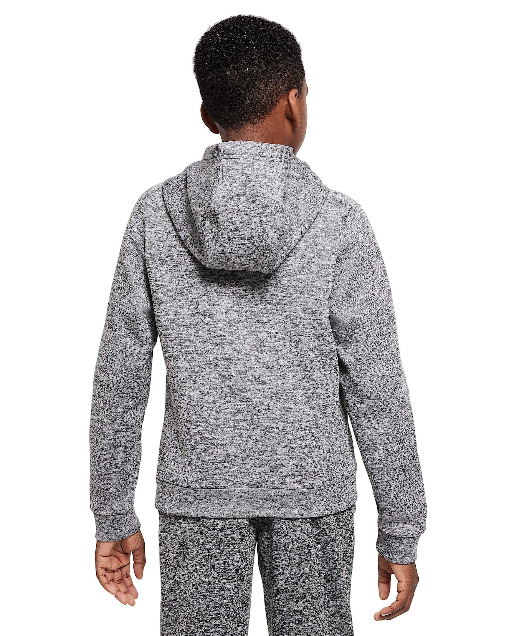 Nike Multi Stain Repel Therma-FIT Big Kids' Grey Hoodie