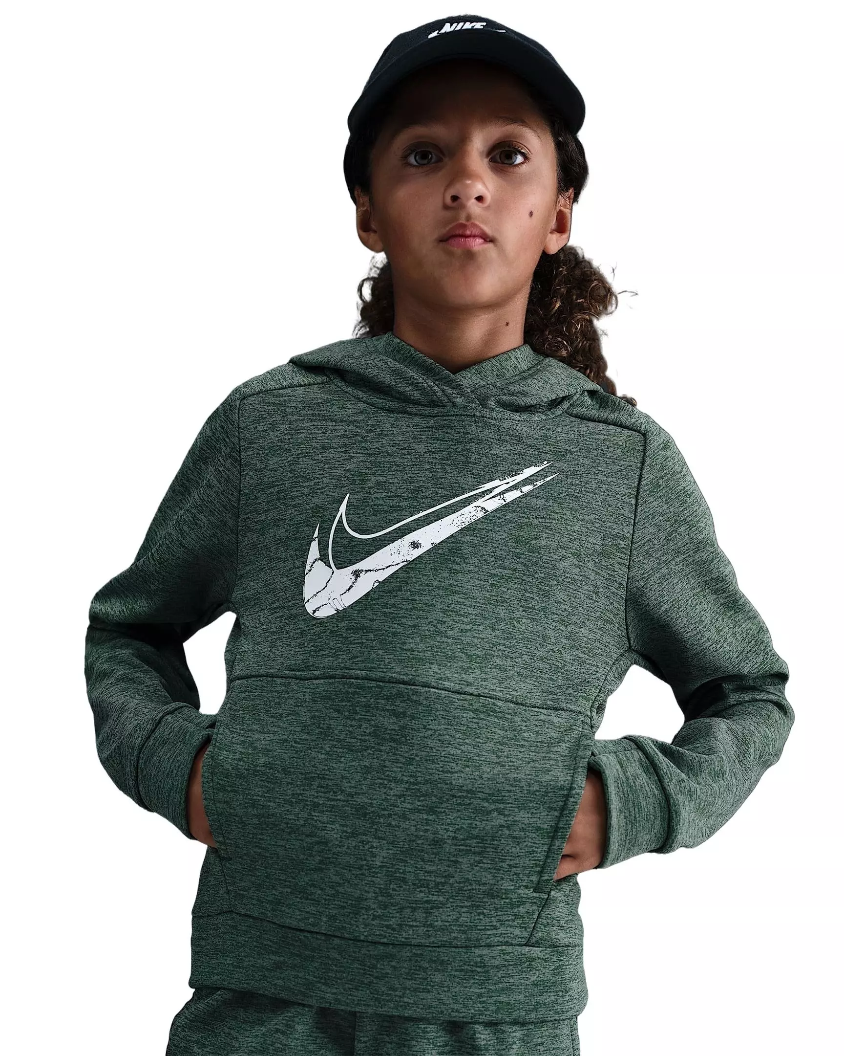 Nike Big Kids' Multi Stain Repel Therma-FIT Hoodie - Green - GREEN