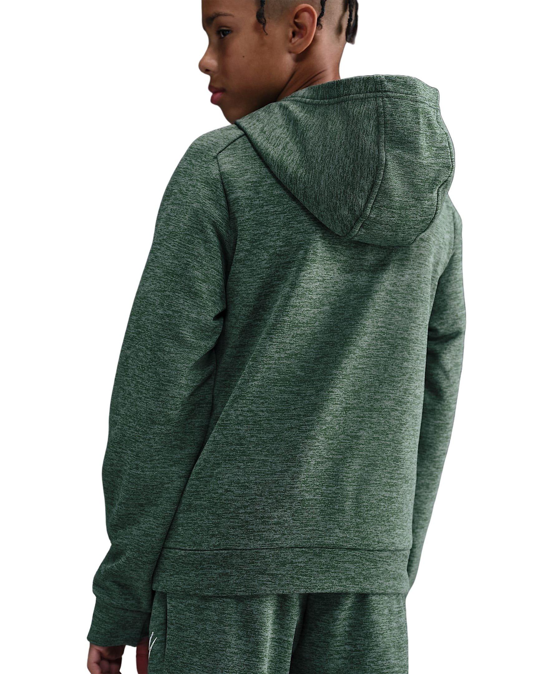Nike Multi Stain Repel Therma-FIT Big Kids' Green Hoodie