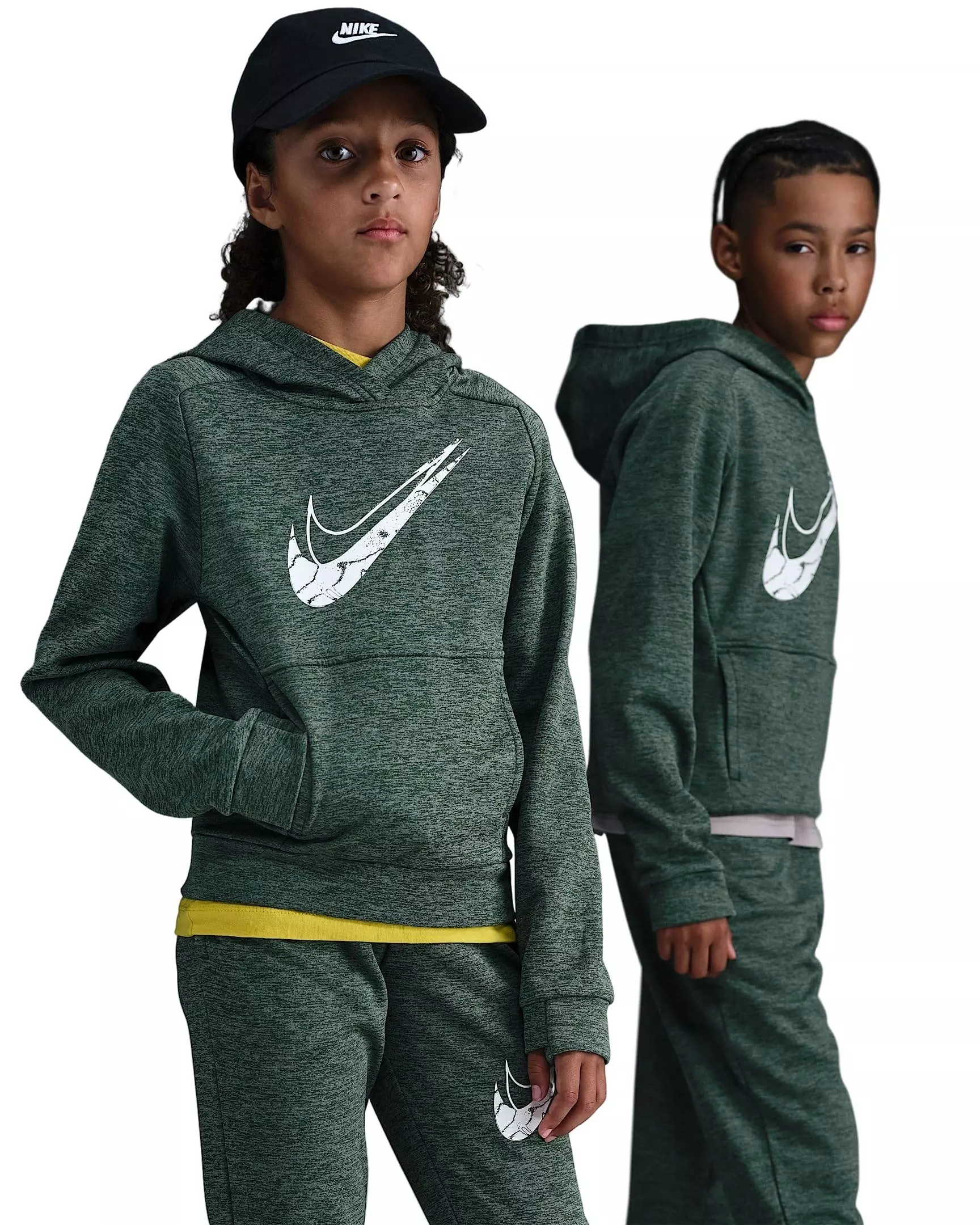 Nike Big Kids' Multi Stain Repel Therma-FIT Hoodie - Green - GREEN