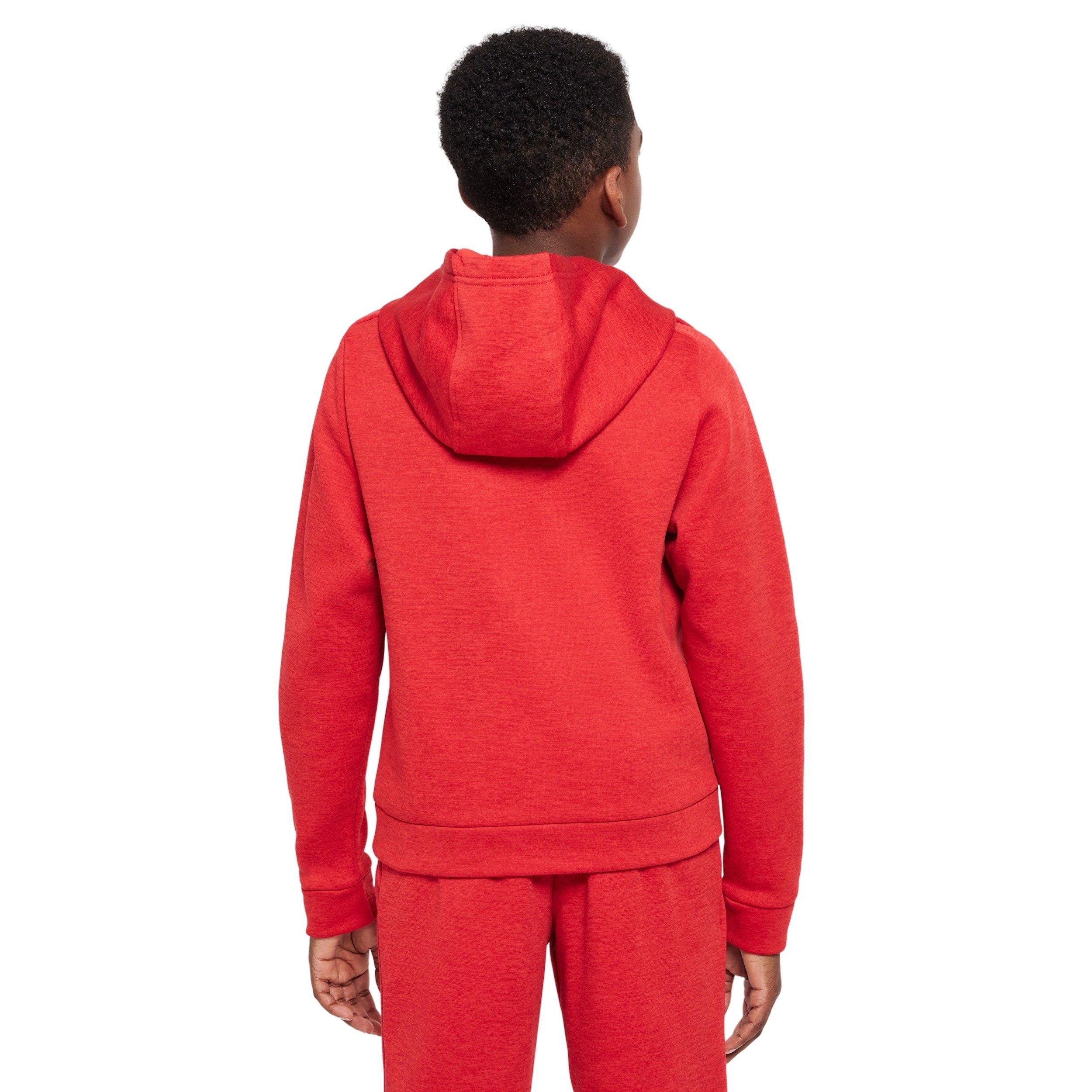 Nike Multi Stain Repel Therma-FIT Big Kids' Red Hoodie