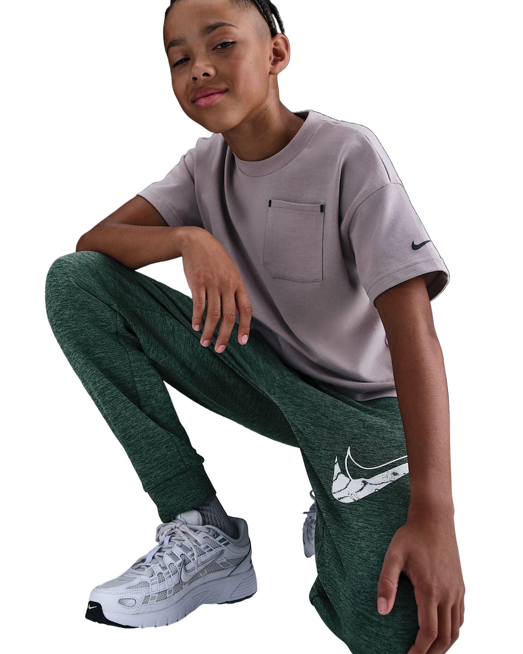 Nike Multi Stain Repel Therma-FIT Big Kids' Green Joggers