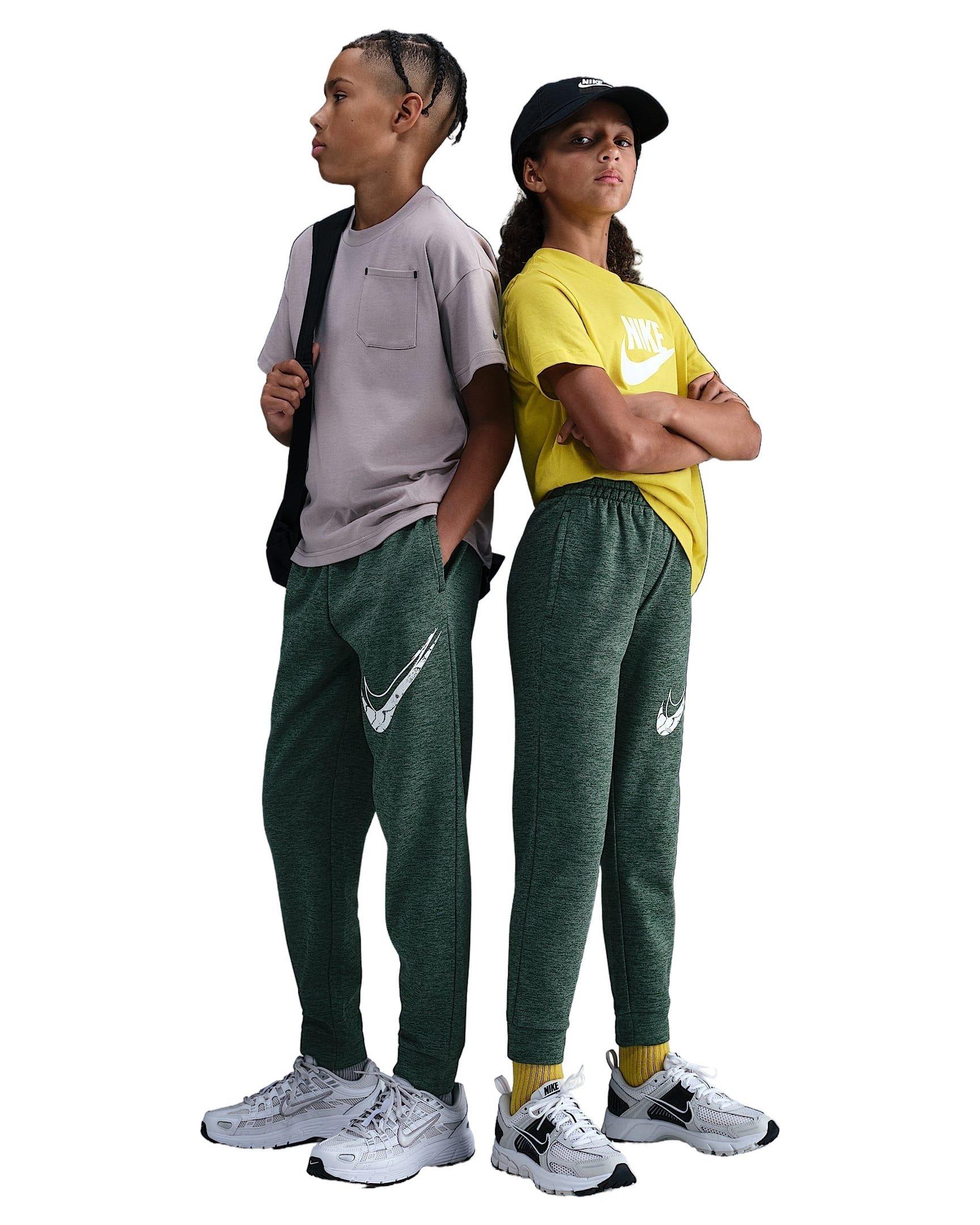 Nike Multi Stain Repel Therma-FIT Big Kids' Green Joggers