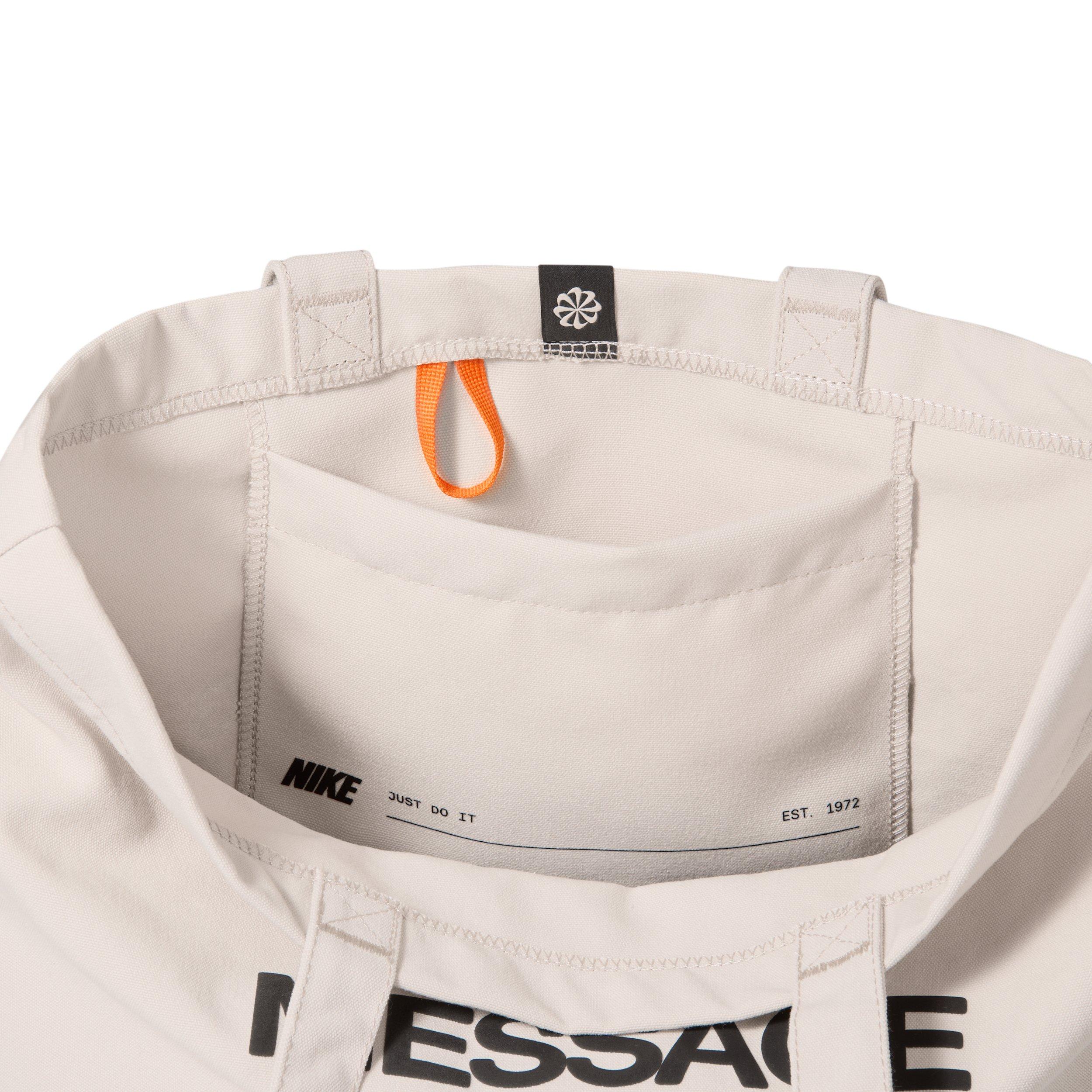 Nike Heritage "Your Message Here" Tote - Oatmeal/Safety Orange/Safety Orange - OATMEAL/ORANGE/ORANGE Thumbnail View 3