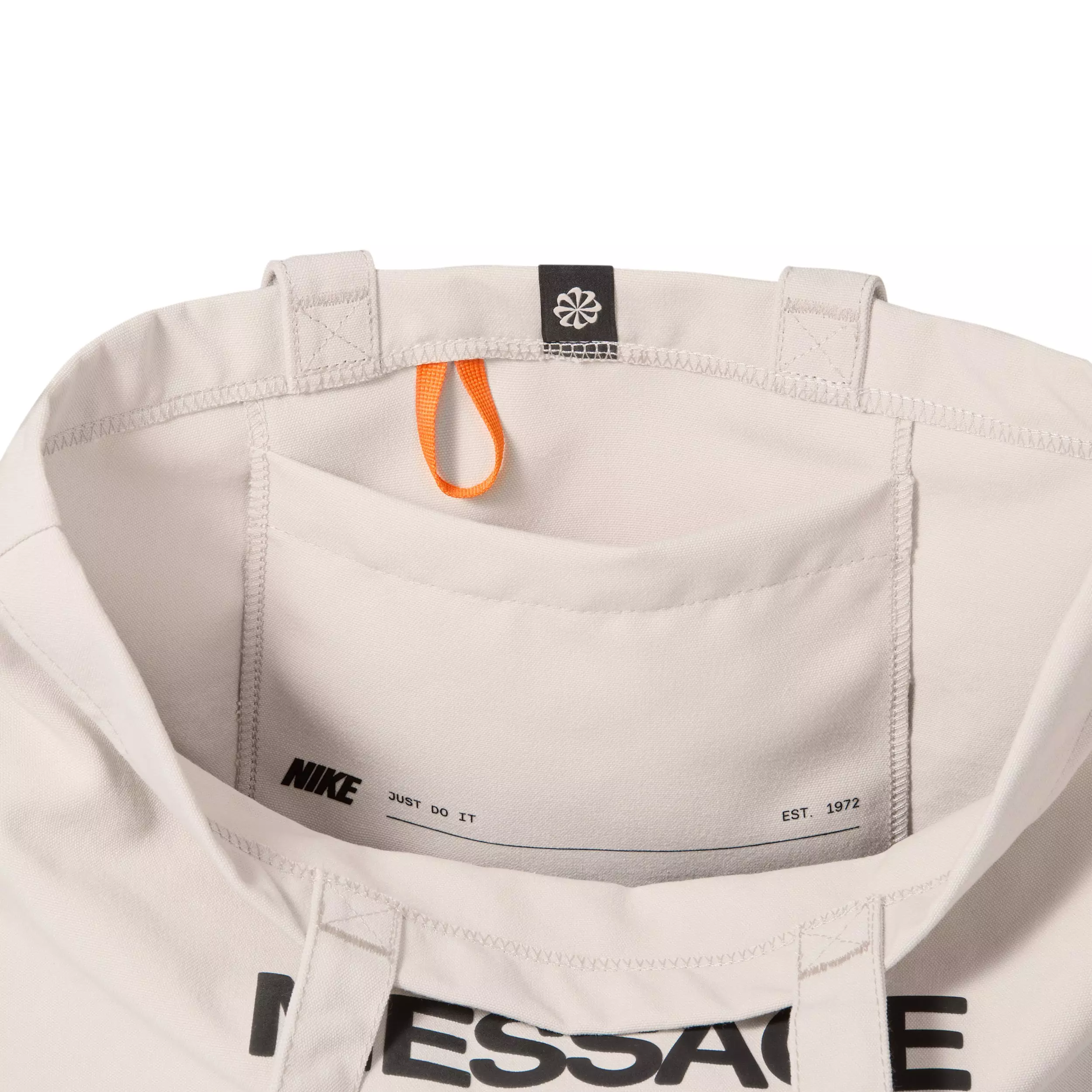 Nike Heritage "Your Message Here" Tote - Oatmeal/Safety Orange/Safety Orange - OATMEAL/ORANGE/ORANGE