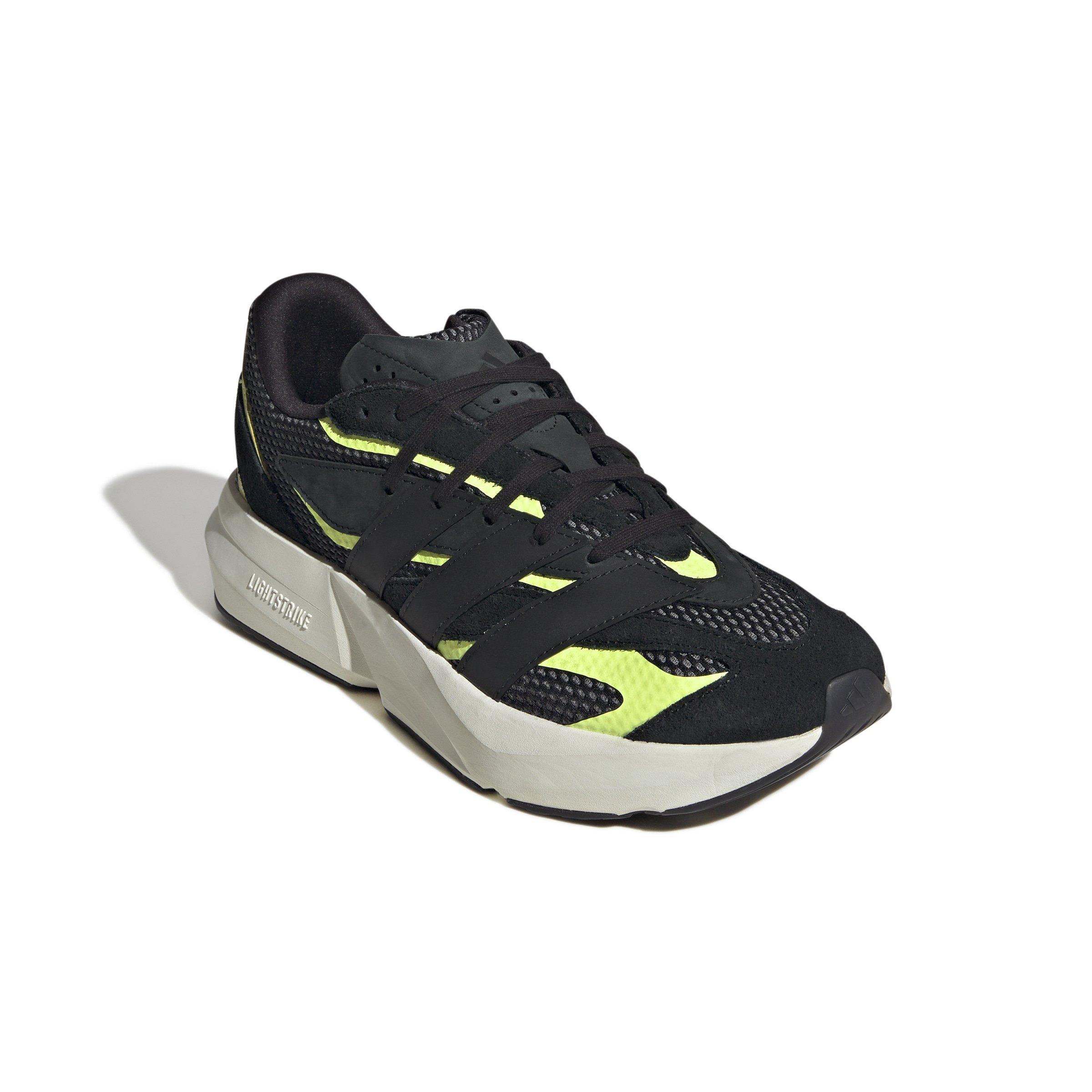 adidas Lightblaze "Core Black/Core Black/Hi-Res Yellow" Men's Shoe - BLACK/BLACK/YELLOW Thumbnail View 3