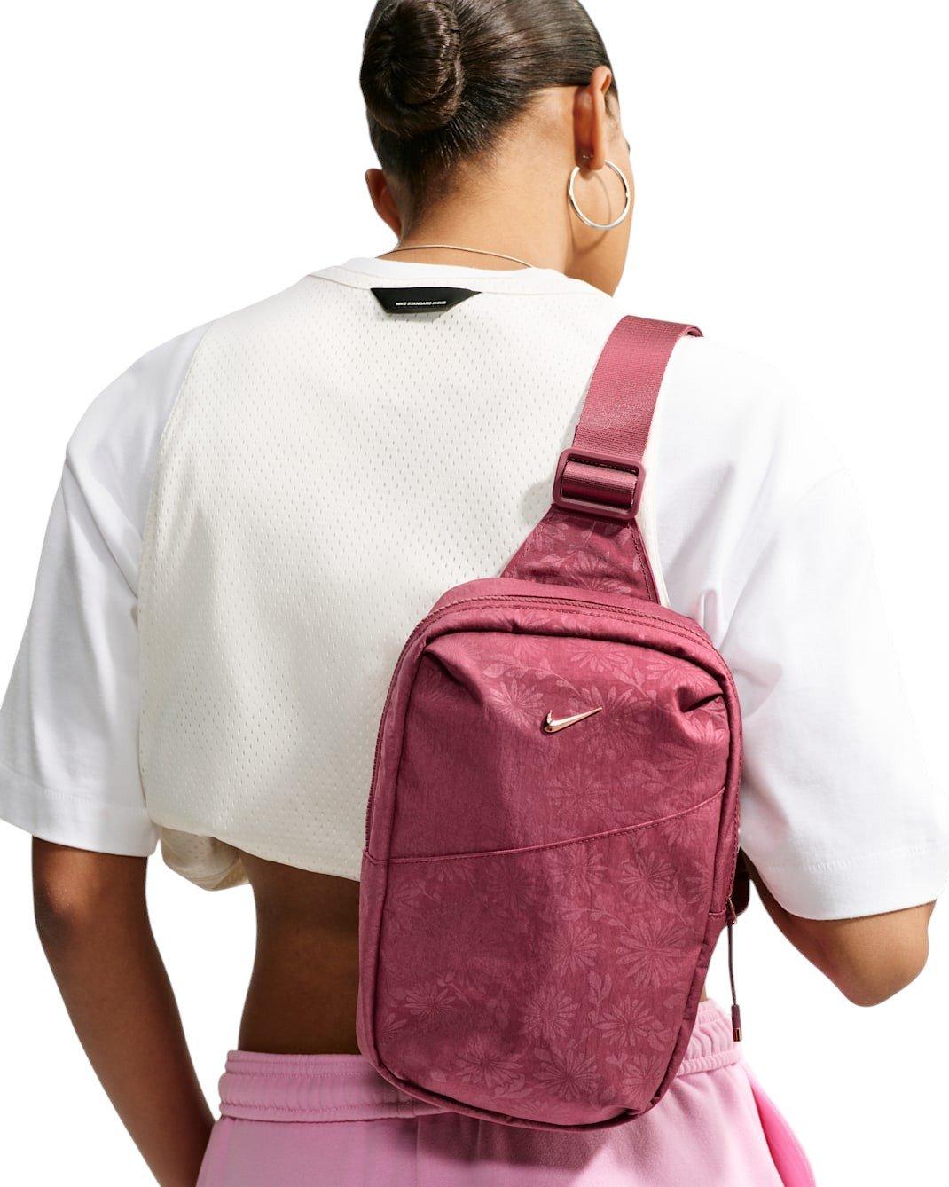 Nike Aura Floral Cross-Body Bag - Pink Smoke - PINK SMOKE