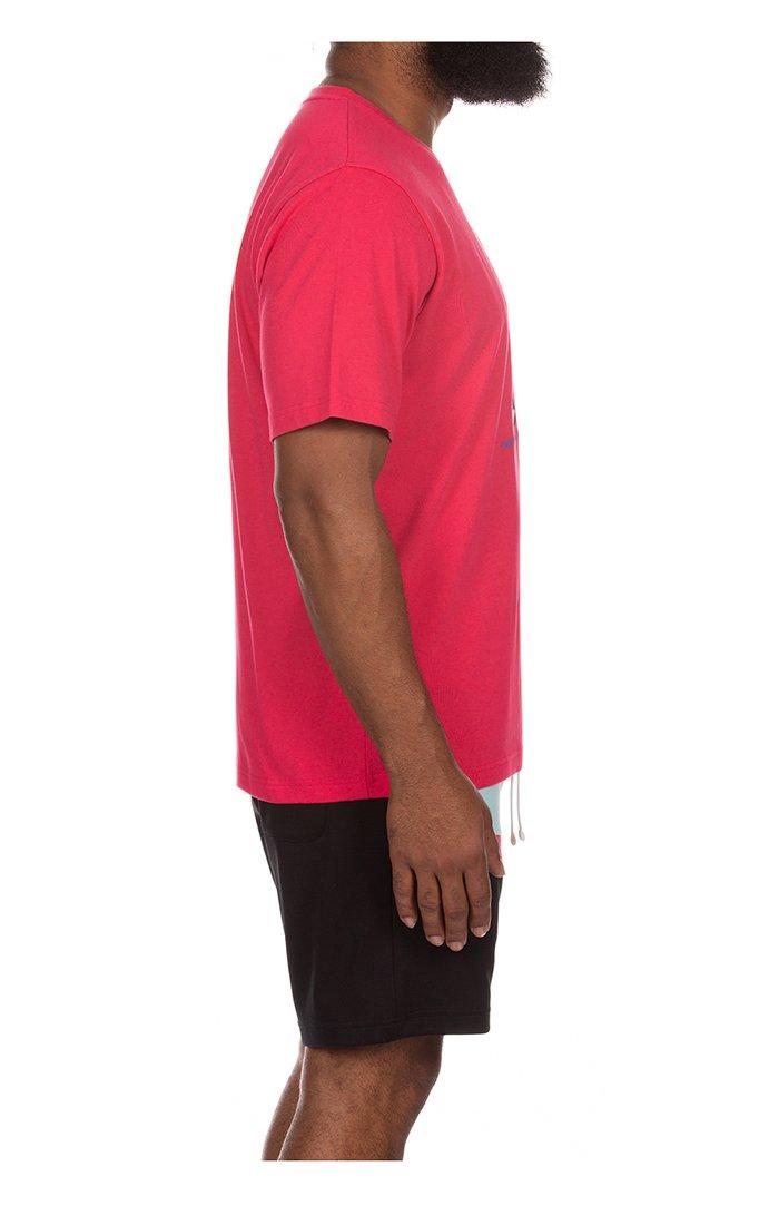 Hustle Gang Men's Fizz Knit T-Shirt - DK PINK Thumbnail View 3