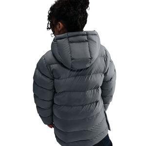 Nike Big Kids' Sportswear All Day Play Therma-FIT Loose-FIT Mid-Length Puffer Jacket - Grey