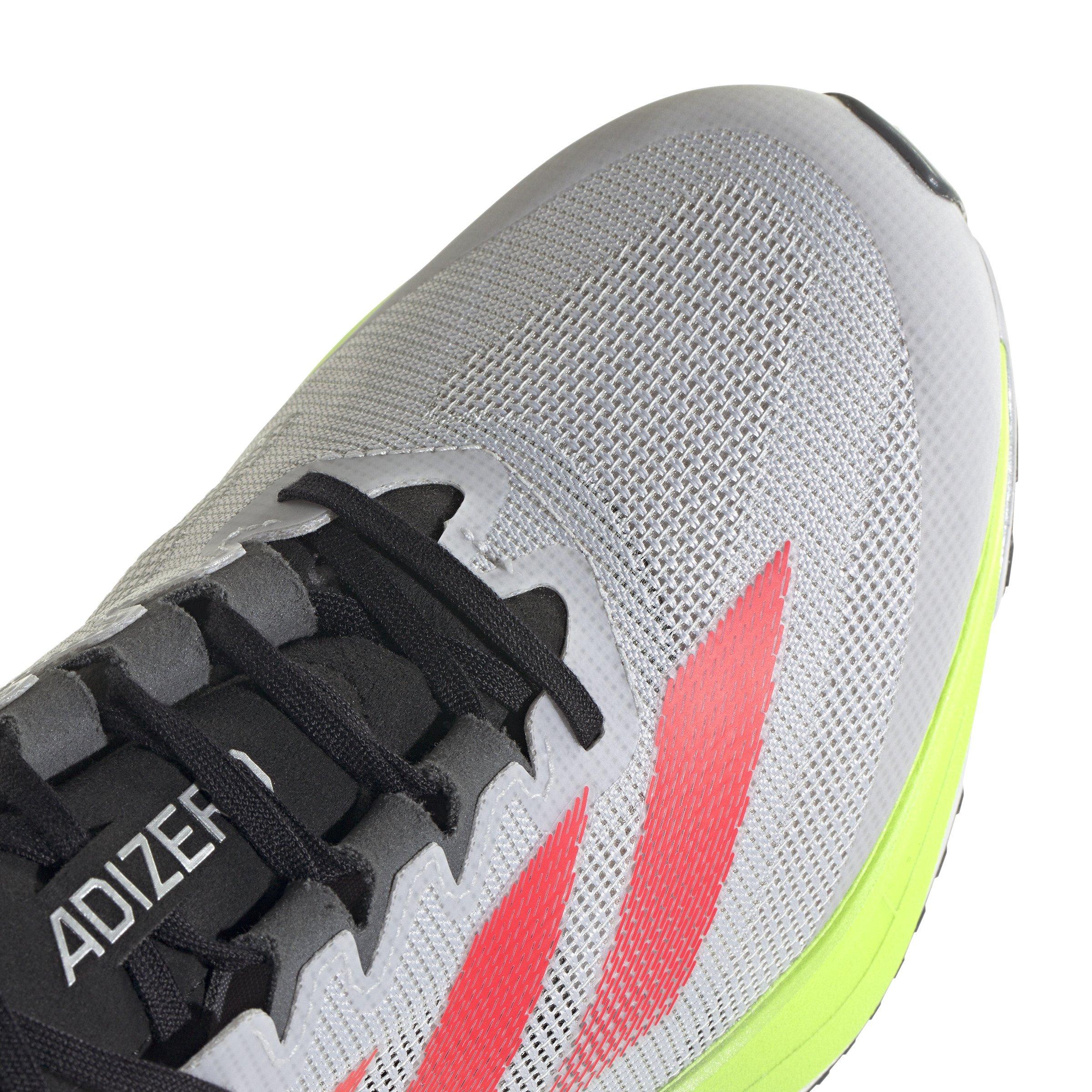 adidas Adizero Boston 12 "Dash Grey/Lucid Red/Lucid Lemon" Men's Running Shoe - GREY/RED/LEMON Thumbnail View 7