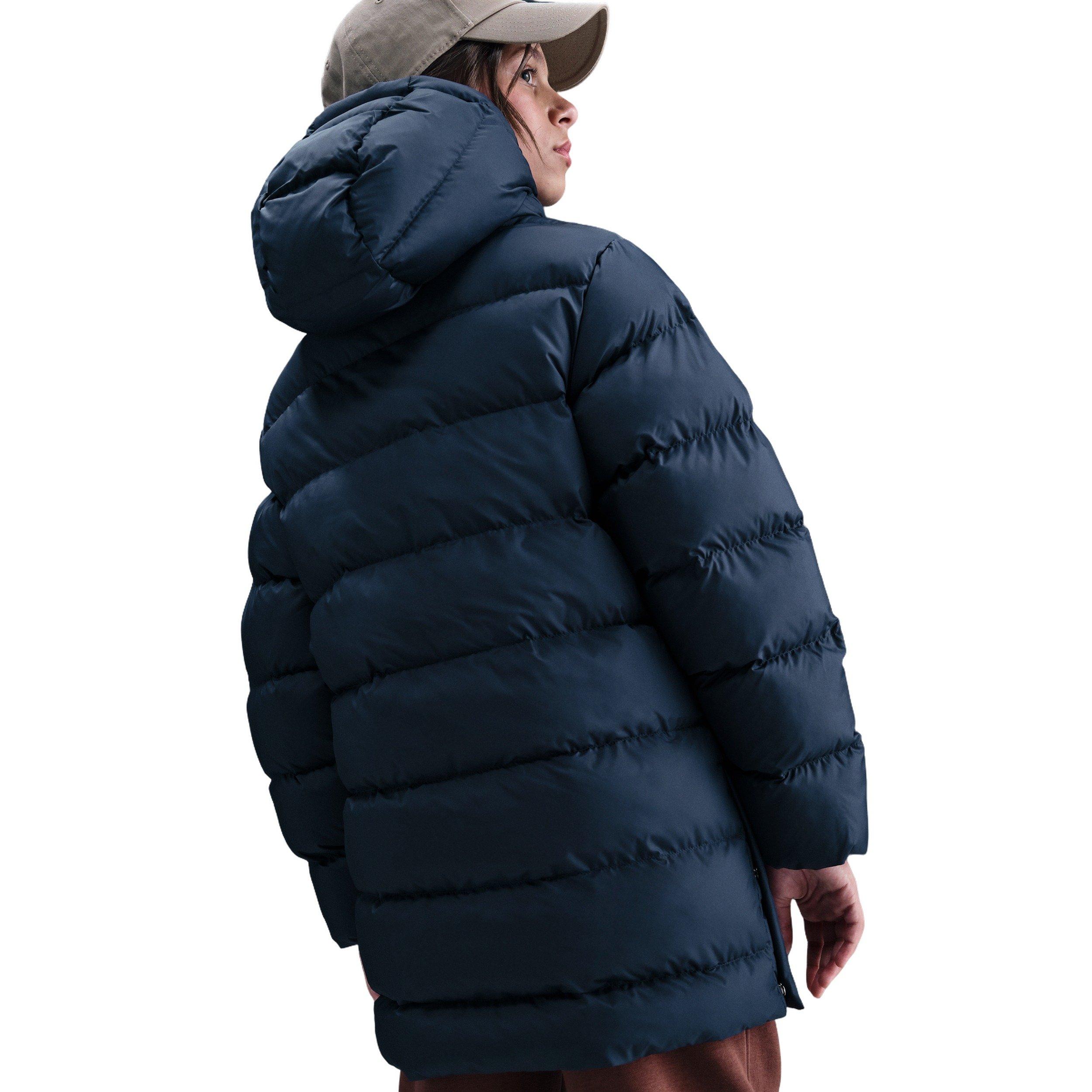Nike Sportswear All Day Play Therma-FIT Loose-FIT Big Kids' Blue Mid-Length Puffer Jacket