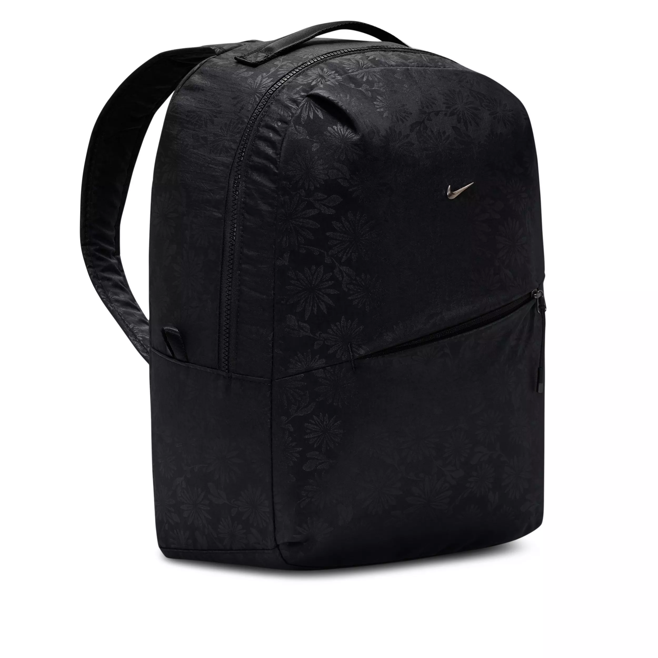Nike Aura Floral Backpack - Black/Black/Gunmetal - BLACK/BLACK/GUNMETAL