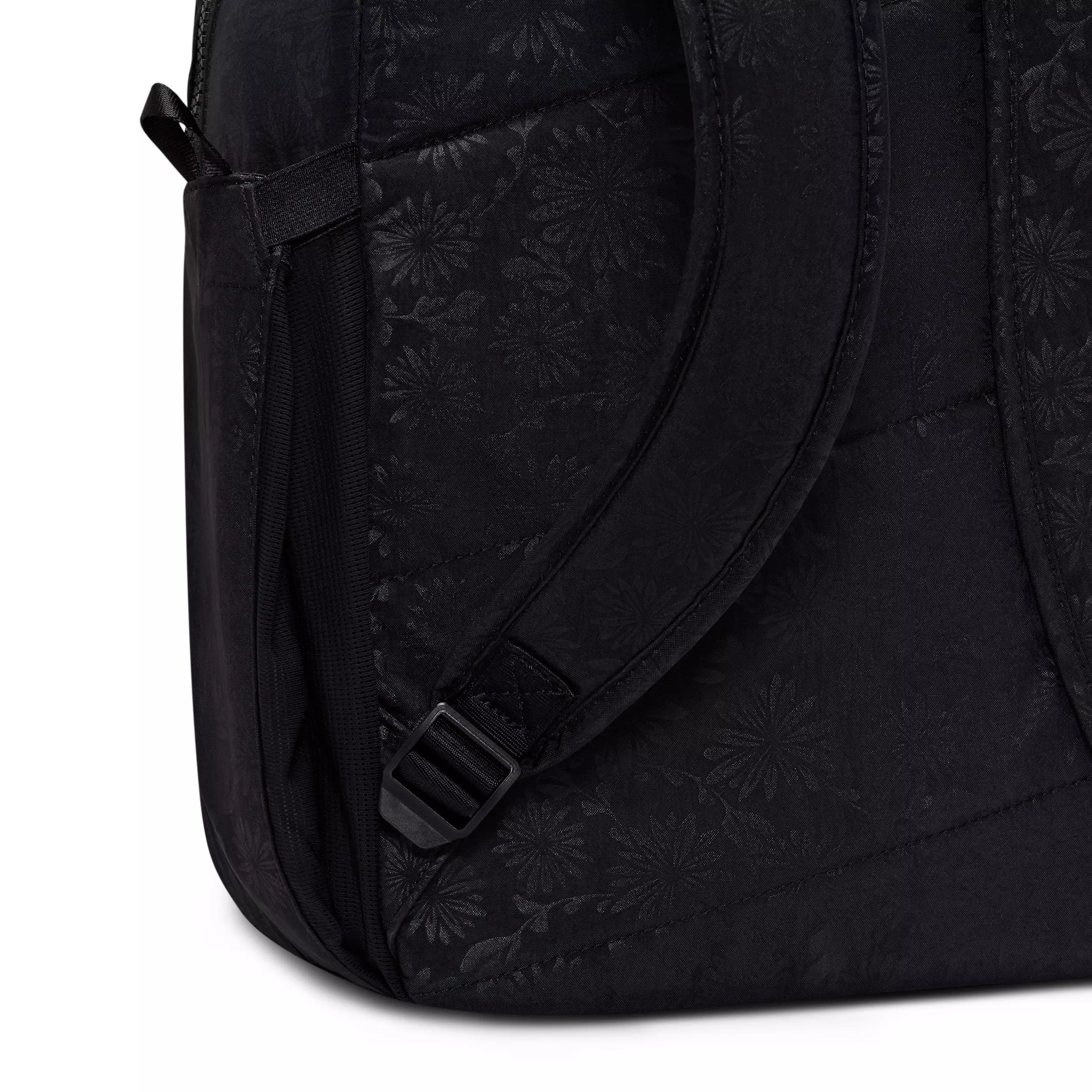 Nike Aura Floral Backpack - Black/Black/Gunmetal - BLACK/BLACK/GUNMETAL