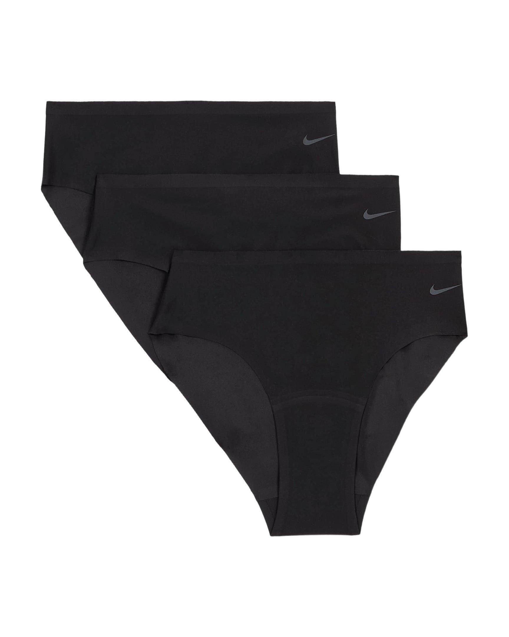 Nike Girls' Leak Protection: Period (3Pack) Briefs - Black - BLACK Thumbnail View 1