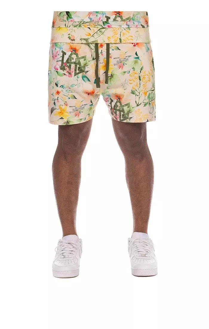 Hustle Gang Men's Esoteric Shorts - Cream - CREAM