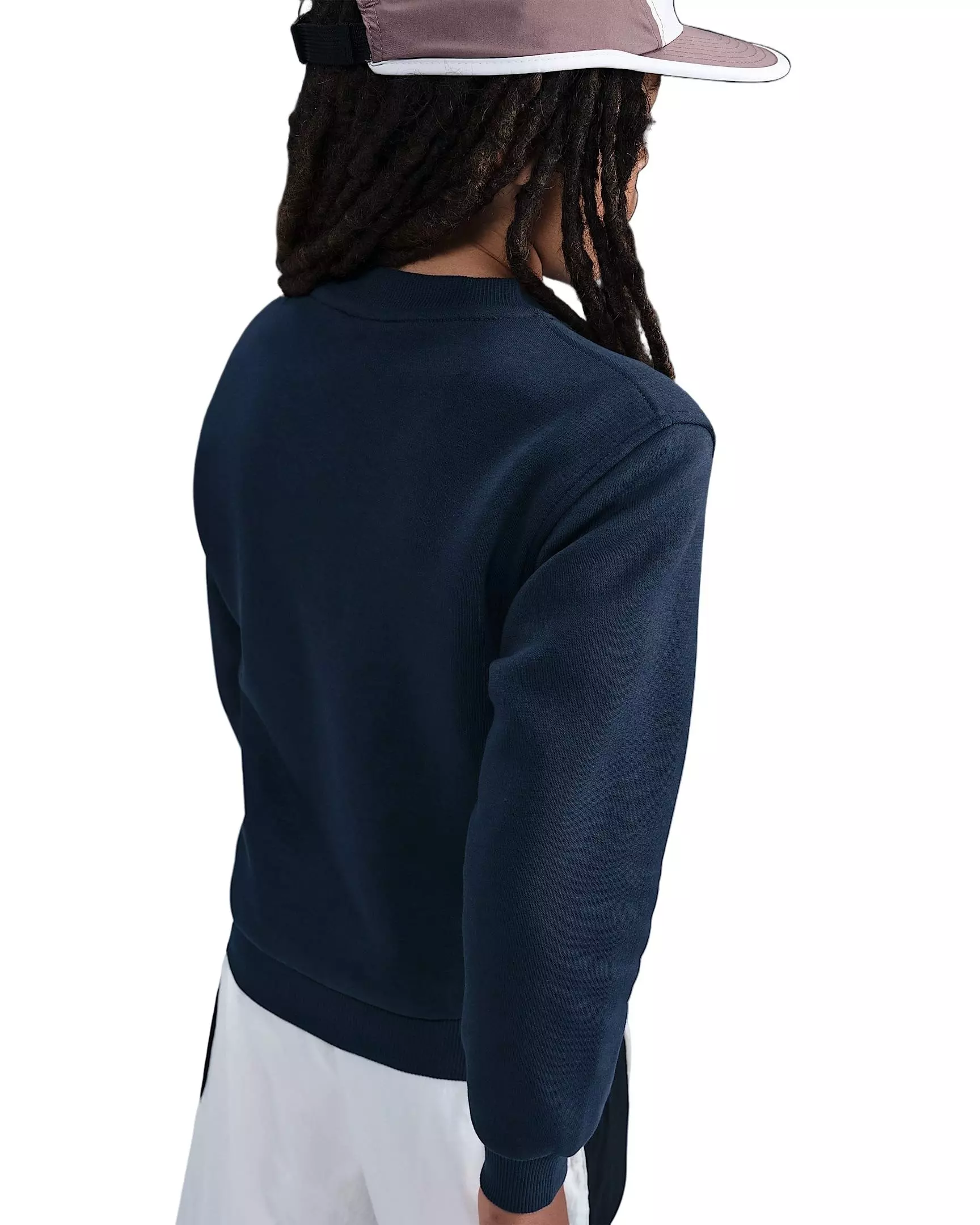 Nike Big Kids' Sportswear Club Fleece Crewneck Sweatshirt - Blue - BLUE